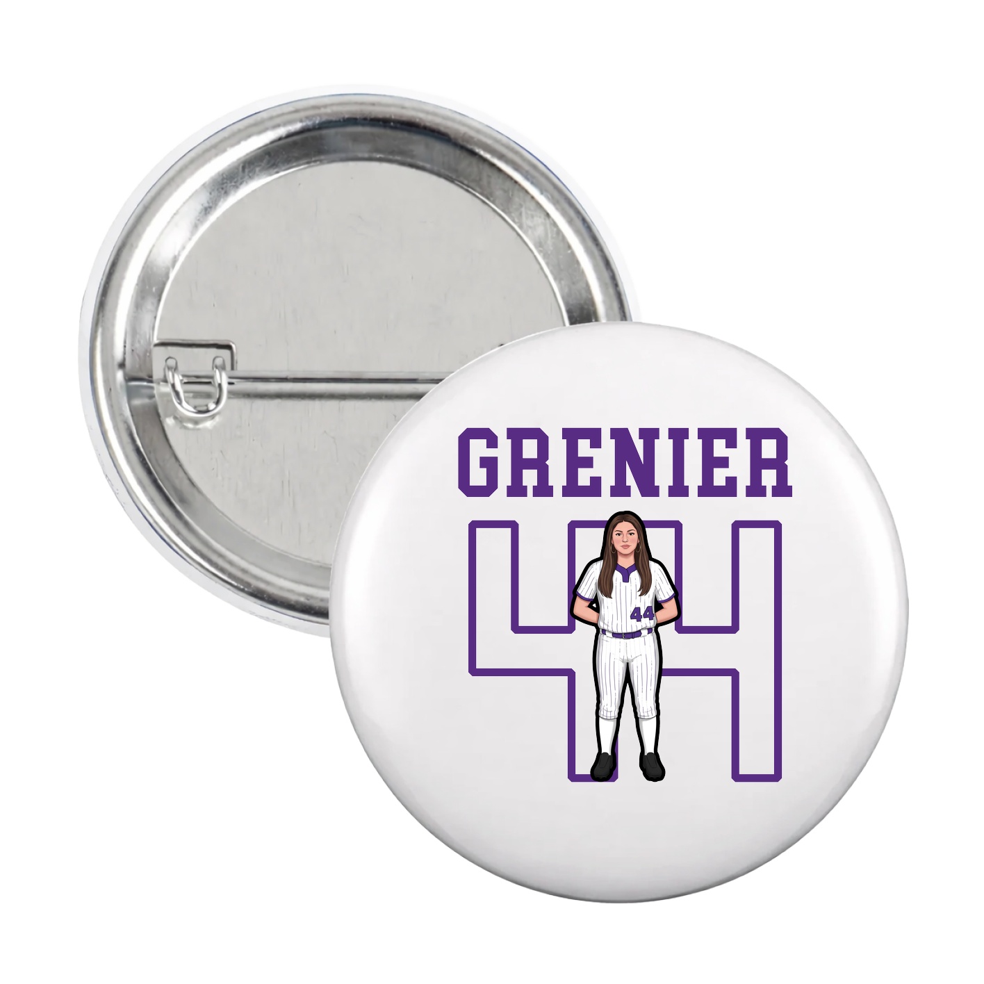 Game Day Button — Shirsey in White
