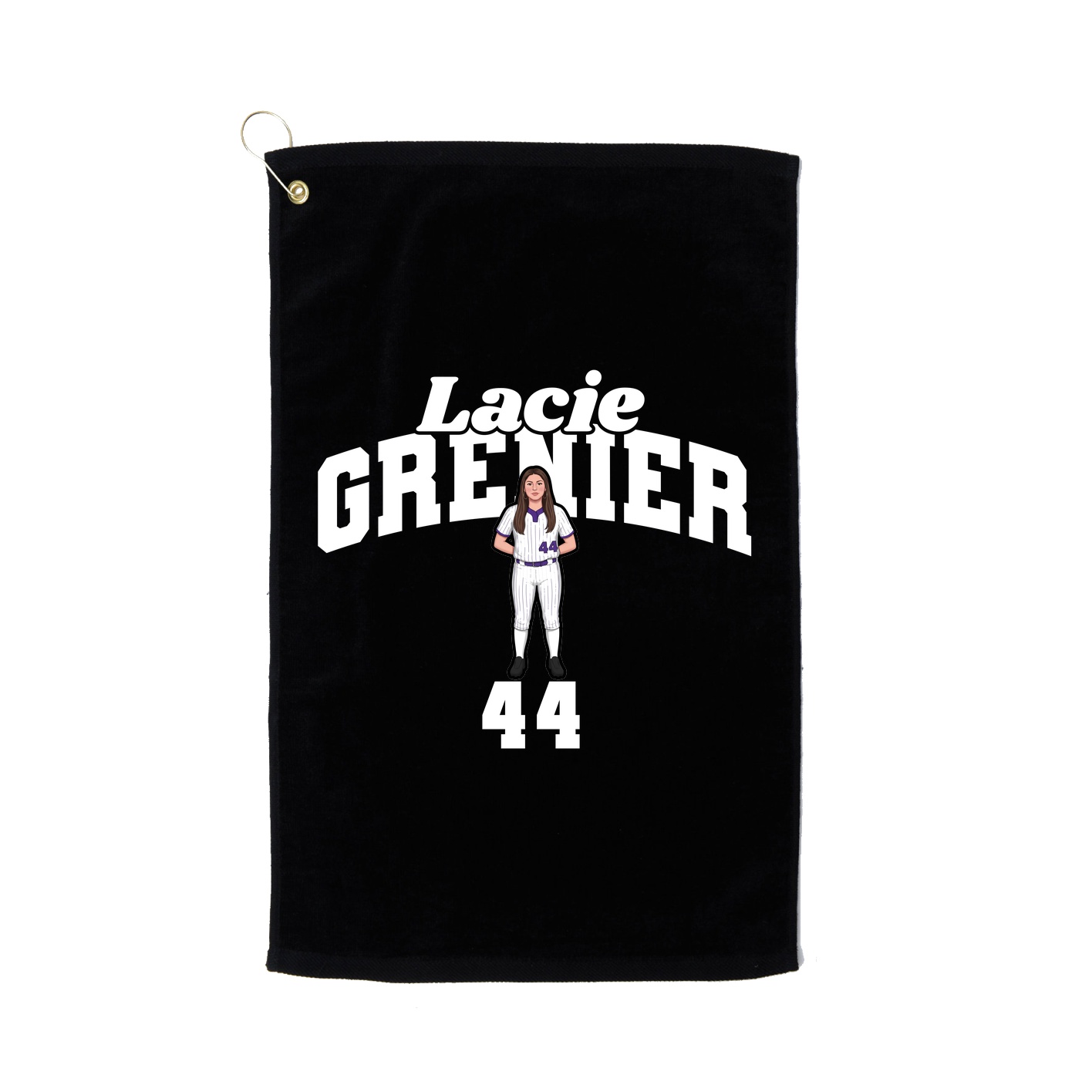 Golf Towel — Signature Arch in Black