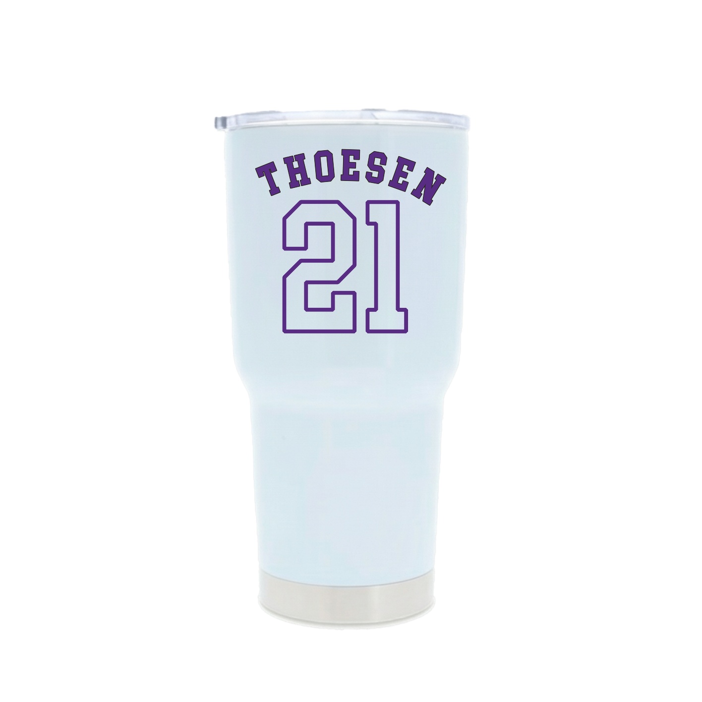 30oz Stainless Steel Tumbler — Shirsey Arch in White