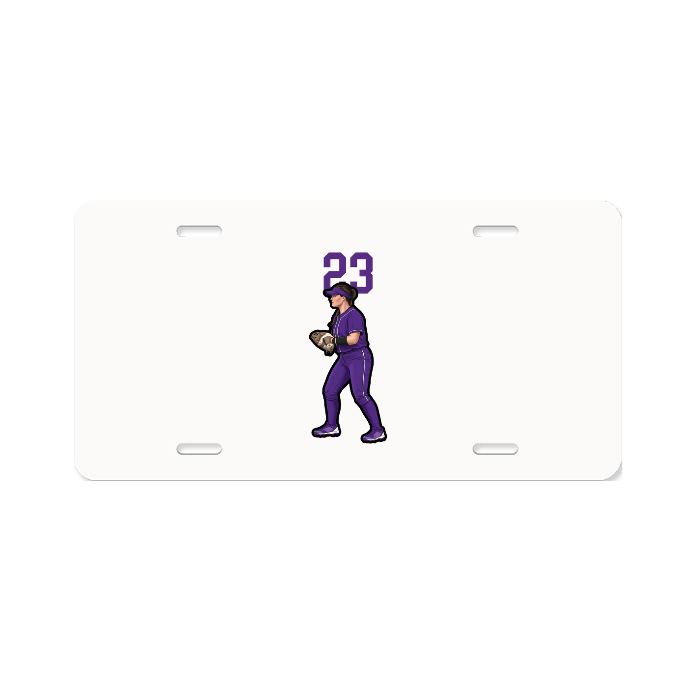 License Plate — Number Top in Classic