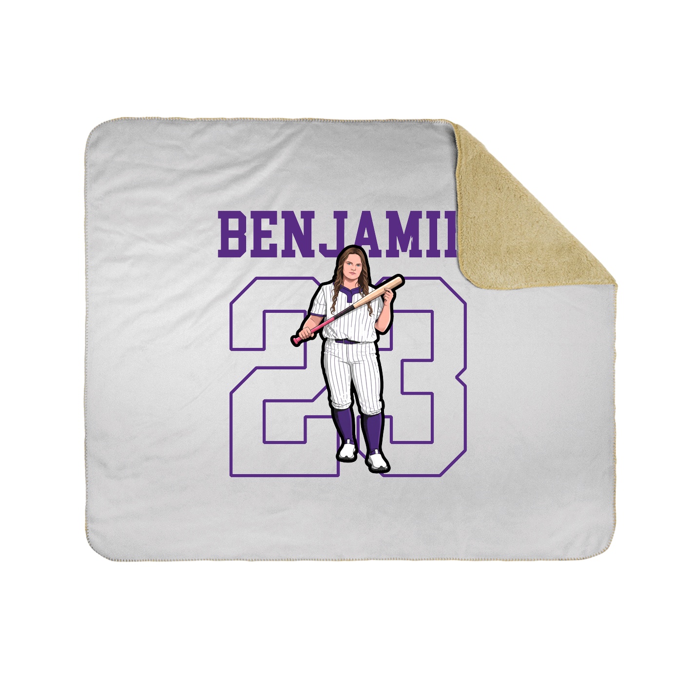 Throw Blanket — Shirsey in White