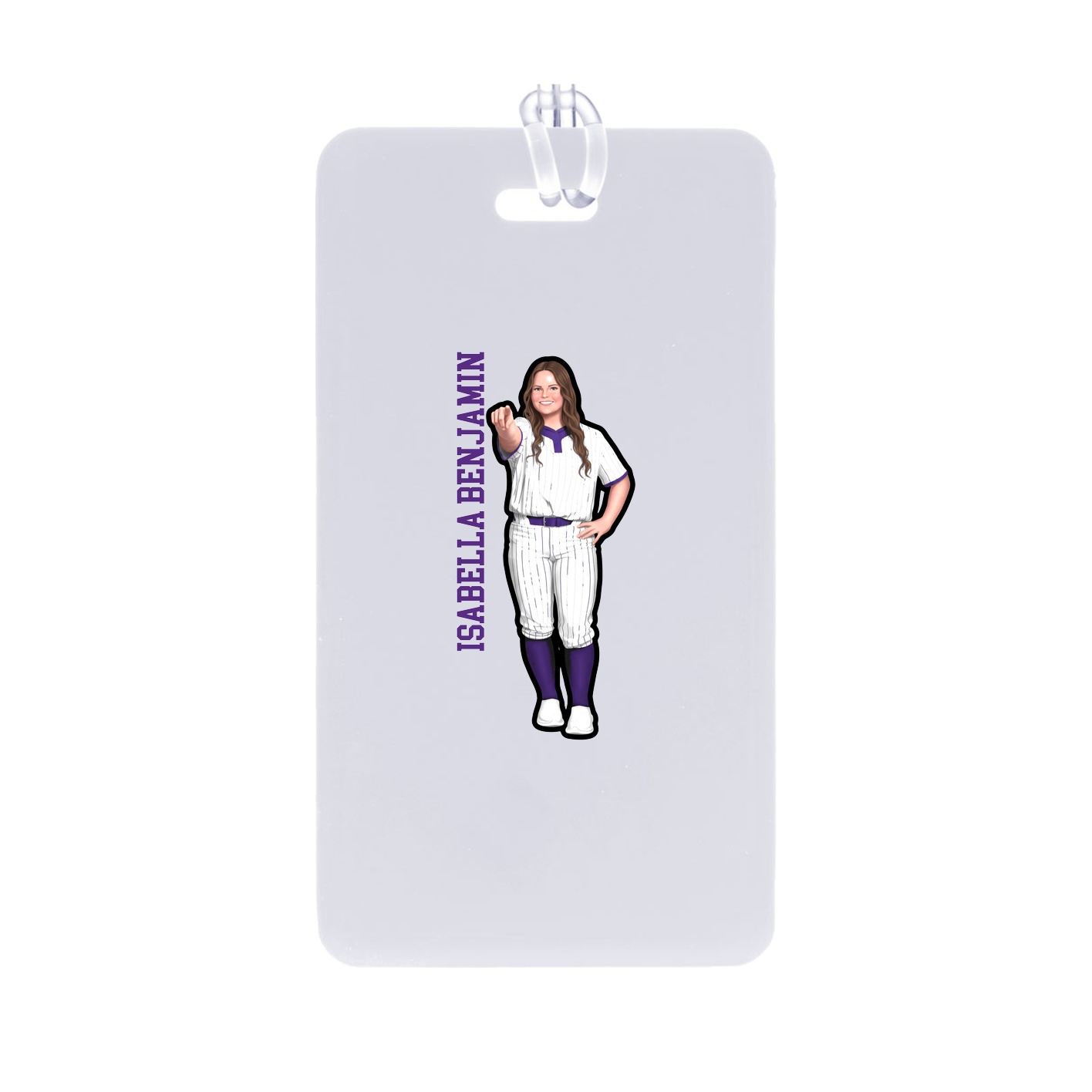 Bag Tag — Name Vertical in Classic