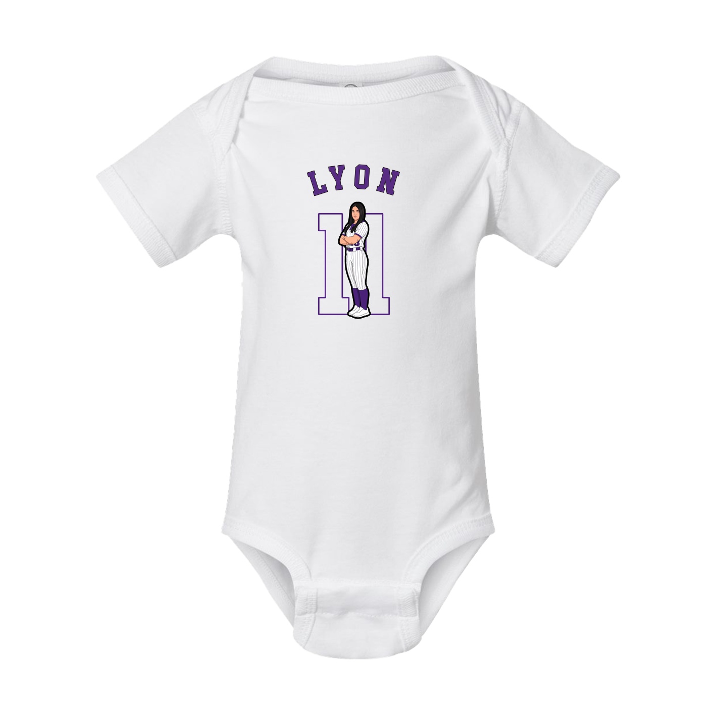 Baby Onesie — Shirsey Arch in White