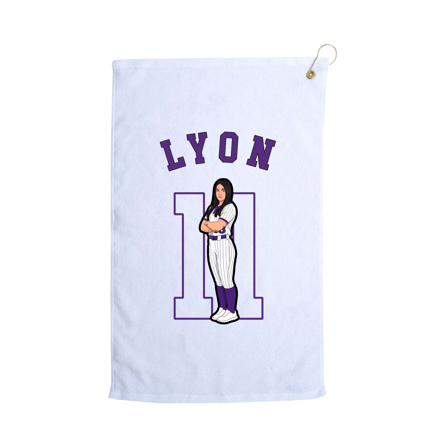 Golf Towel — Shirsey Arch in White
