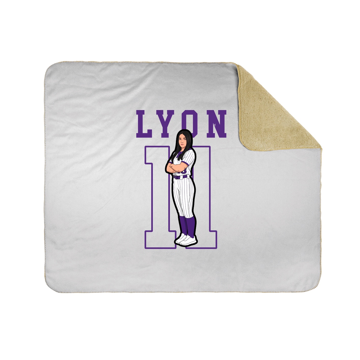 Throw Blanket — Shirsey in White