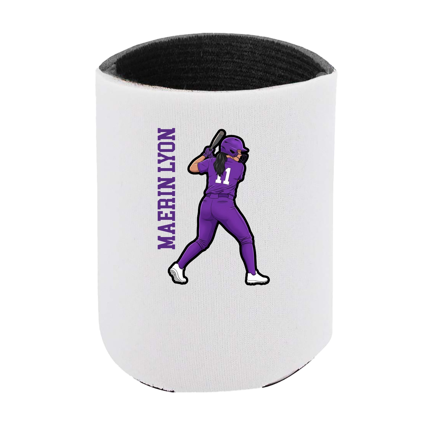 Can Holder — Name Vertical in White