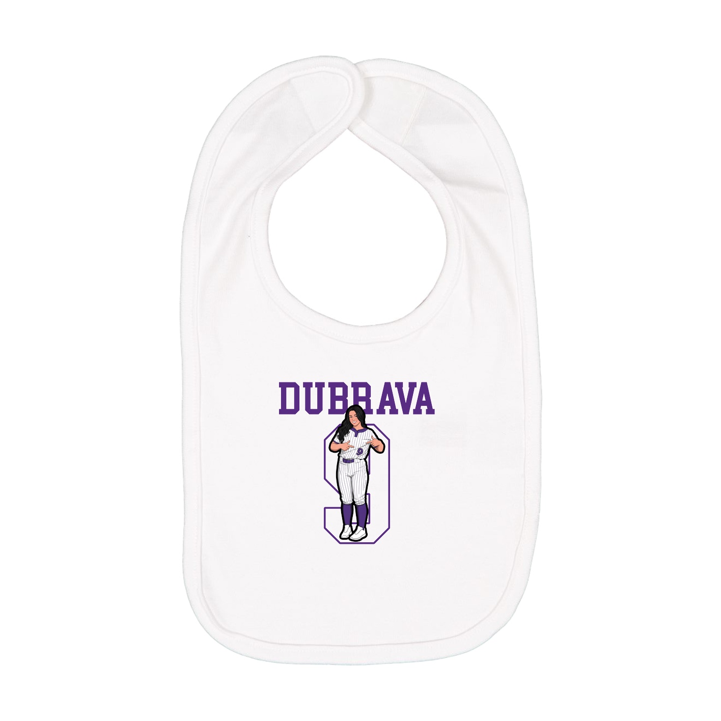 Infant Bib — Shirsey in White