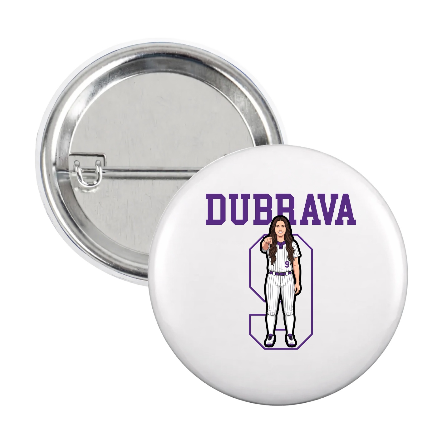 Game Day Button — Shirsey in White