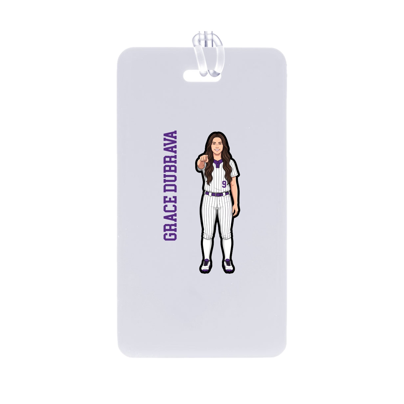 Bag Tag — Name Vertical in Classic