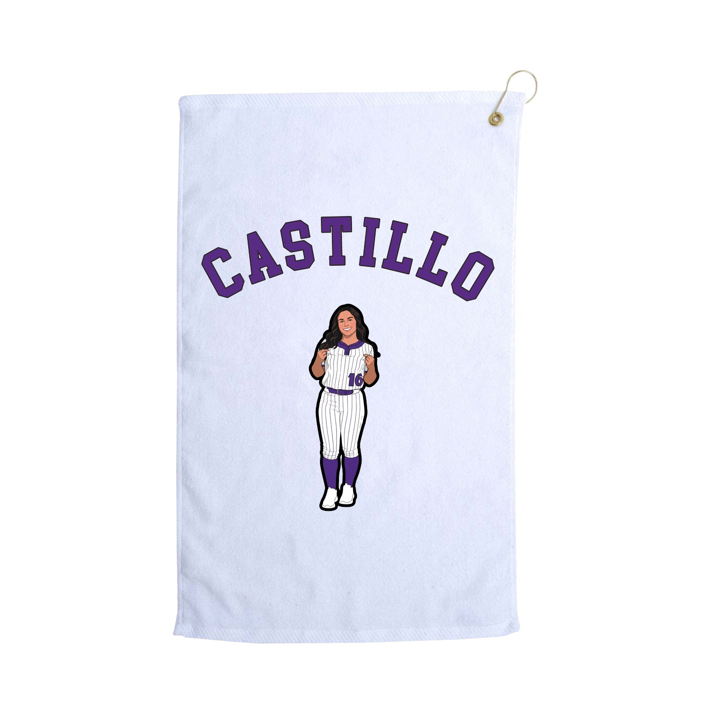Golf Towel — Shirsey Arch in White