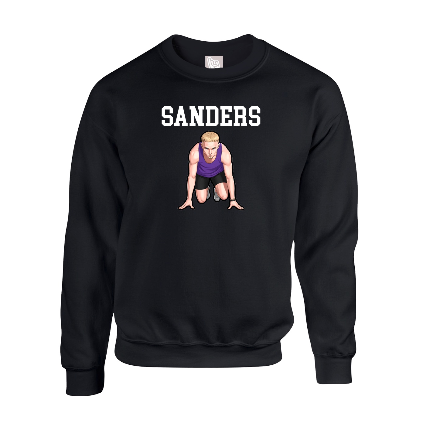 Fleece Crew — Shirsey in Black