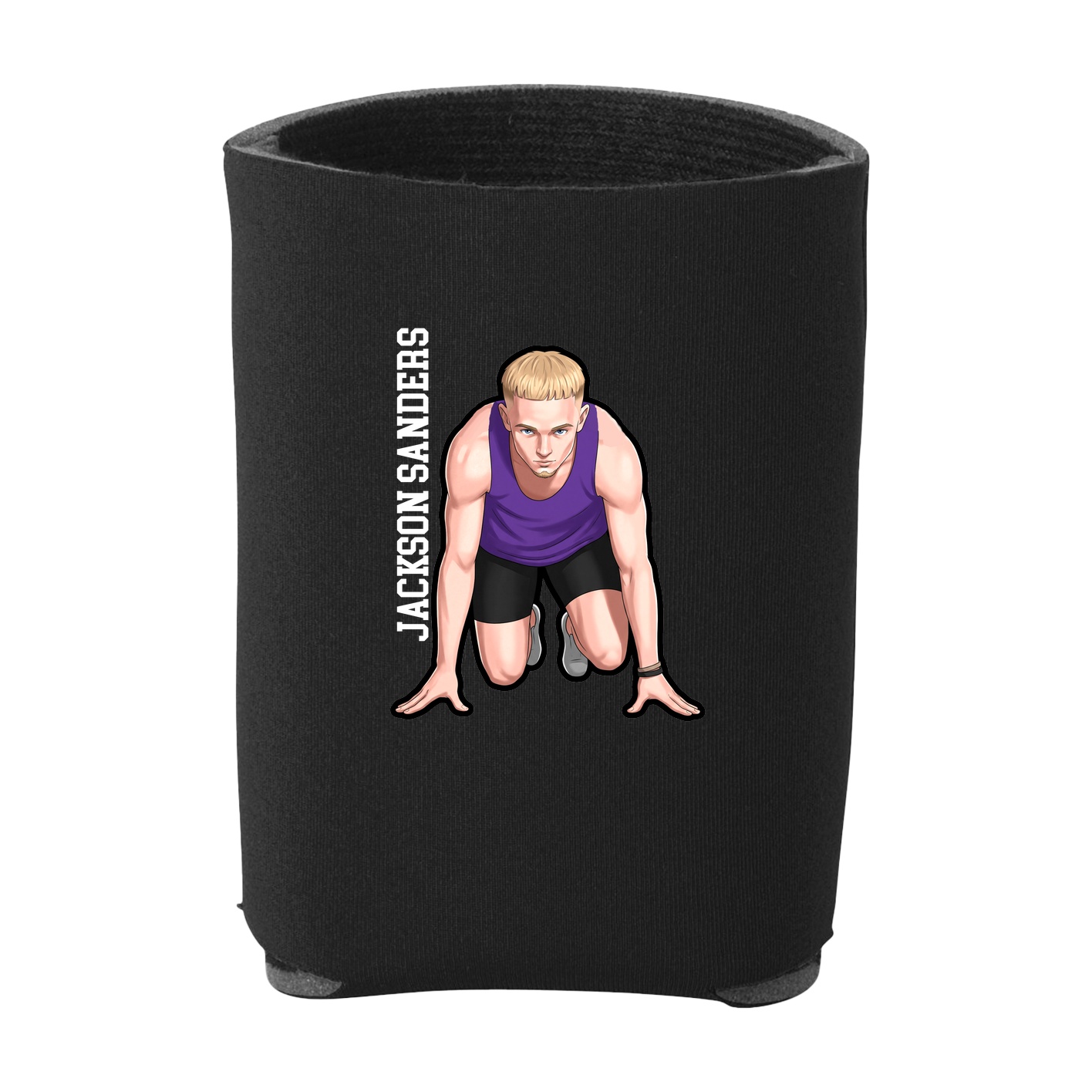 Can Holder — Name Vertical in Black
