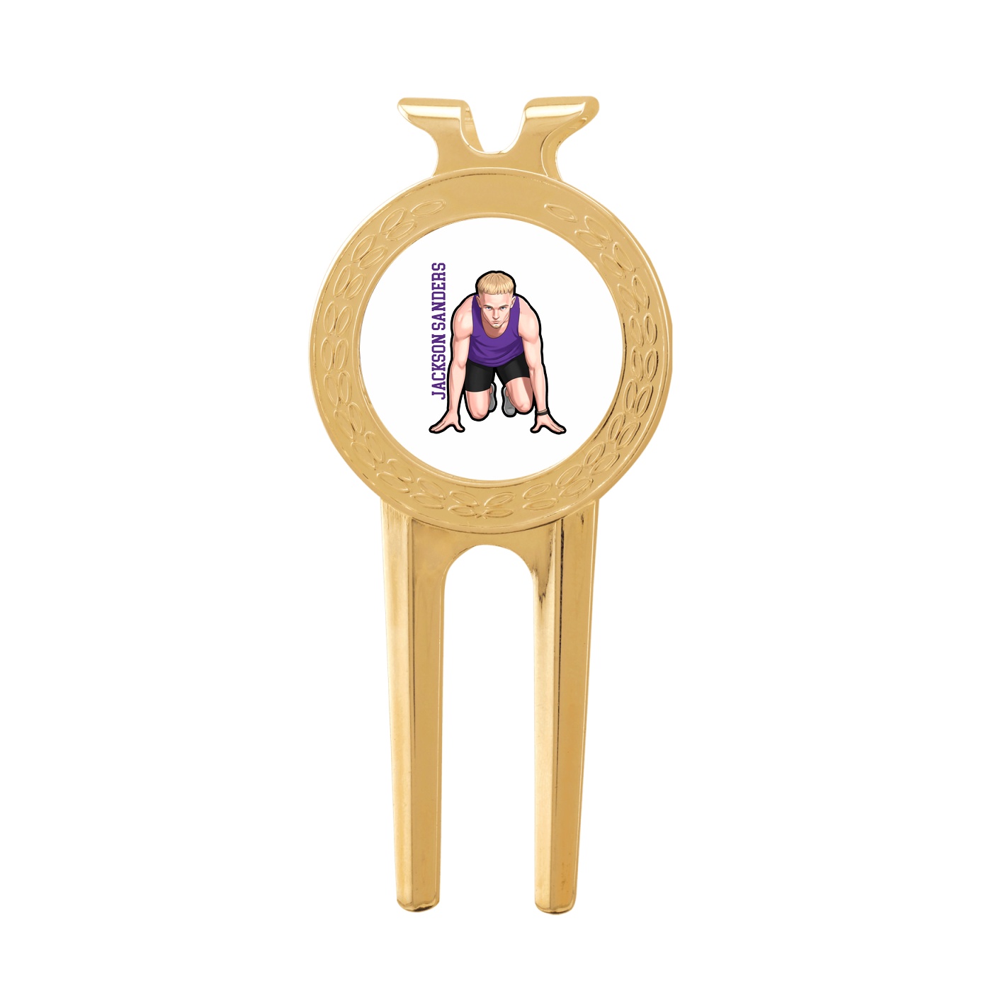 Divot Tool with Ball Marker — Name Vertical in Classic