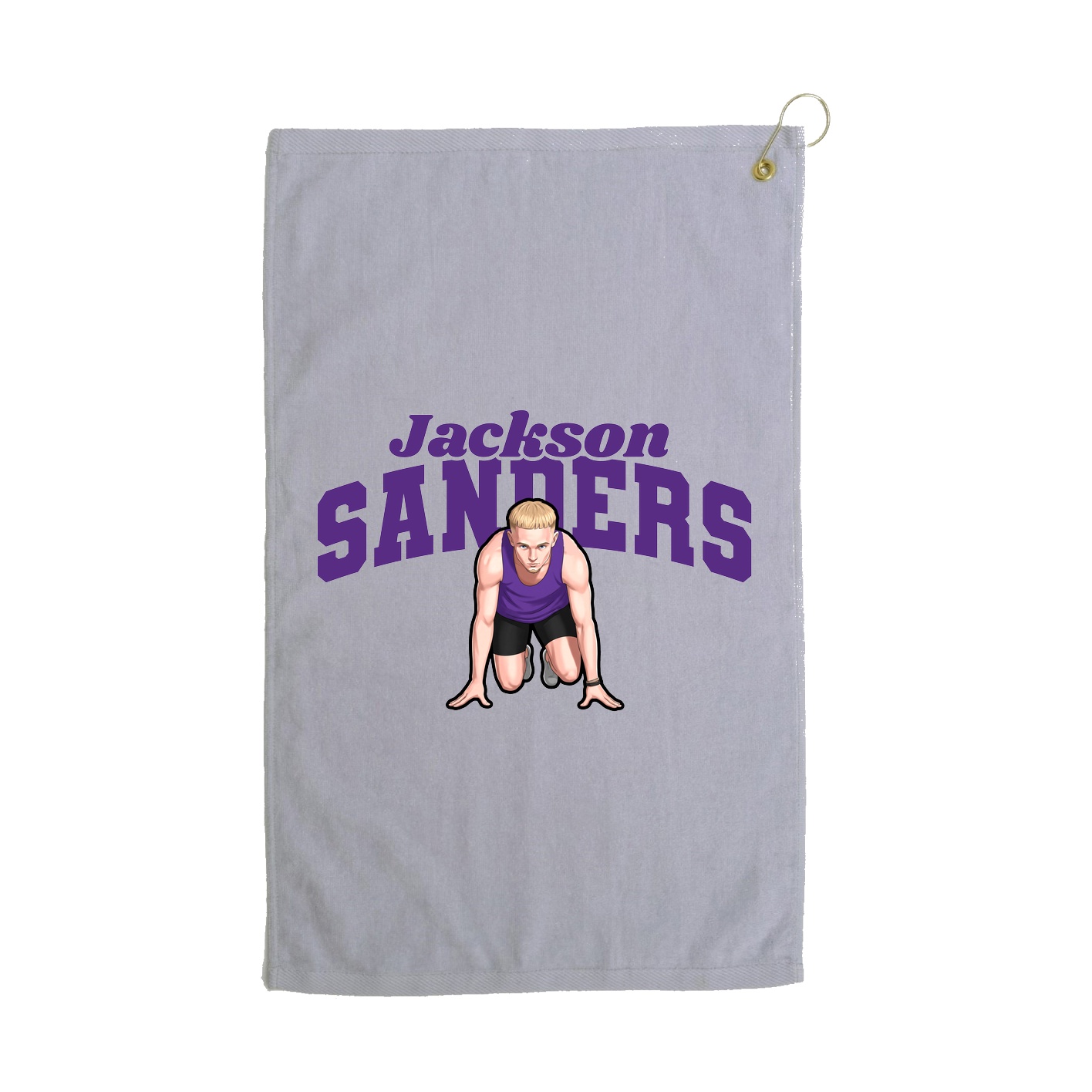Golf Towel — Signature Arch in Grey