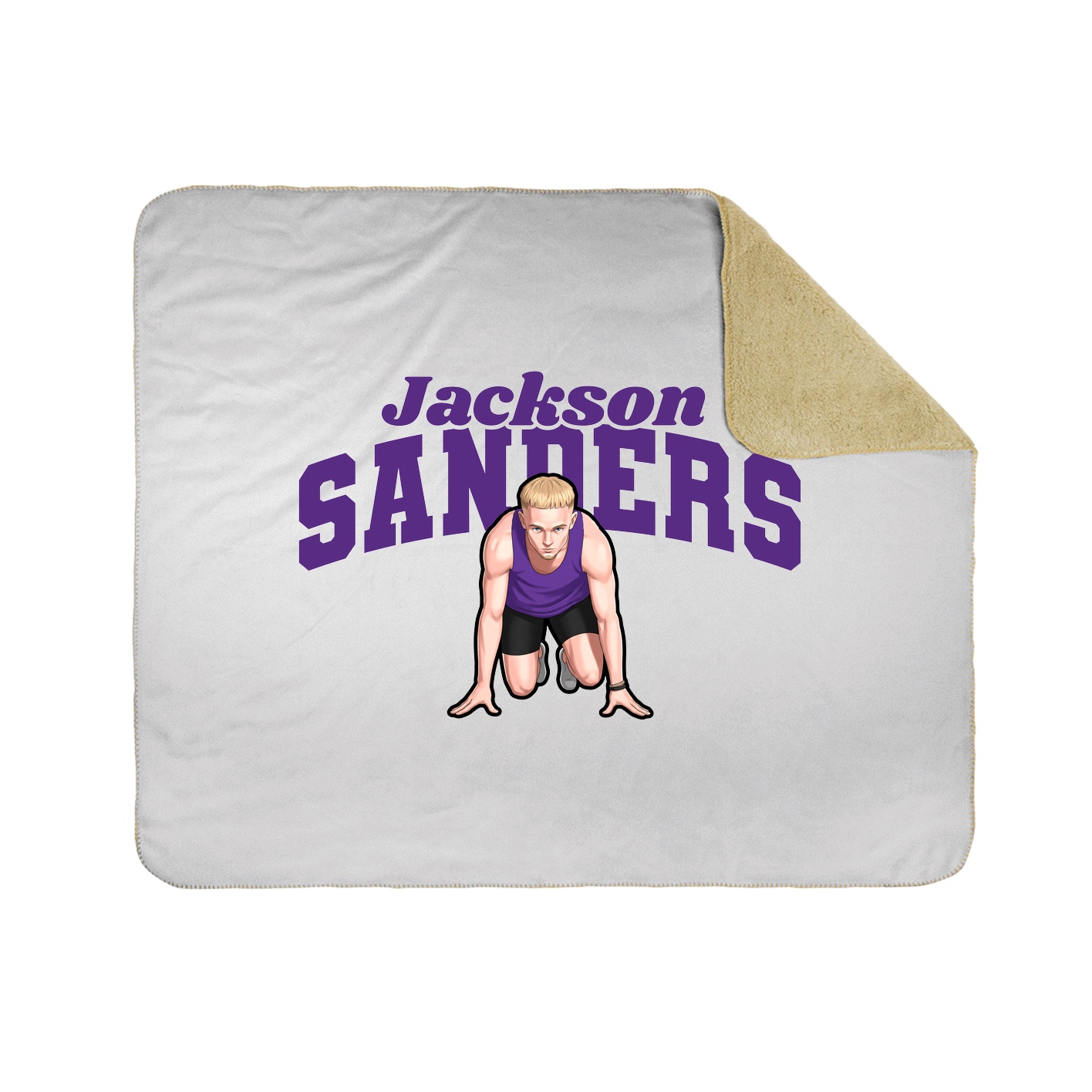 Throw Blanket — Signature Arch in White