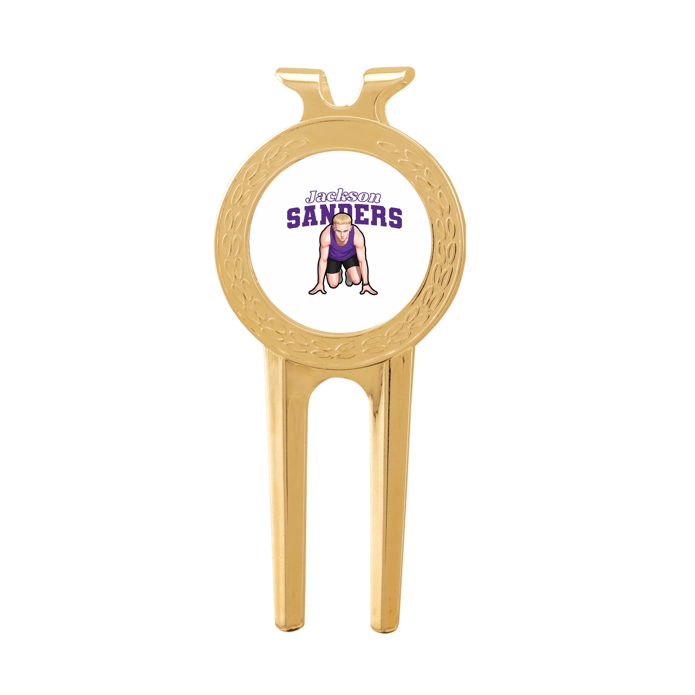 Divot Tool with Ball Marker — Name Arch in Classic