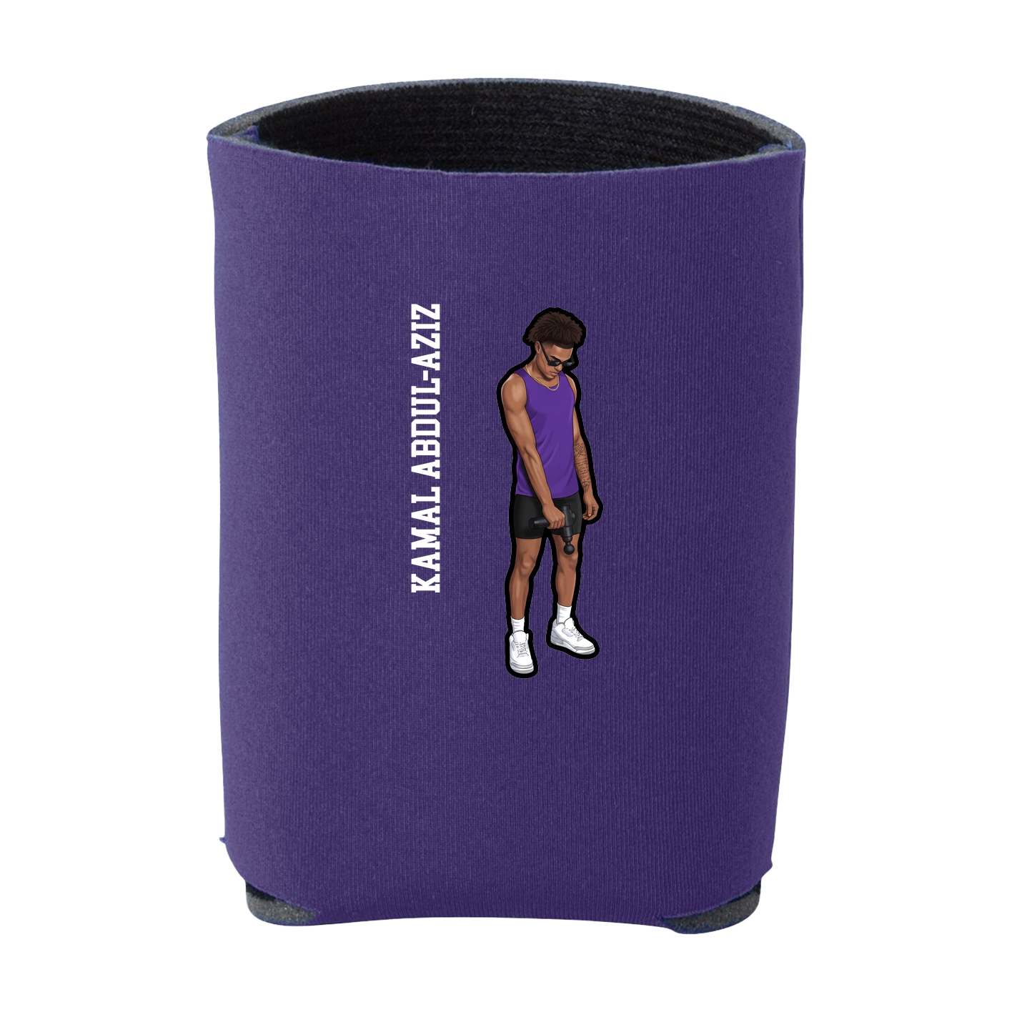 Can Holder — Name Vertical in Purple