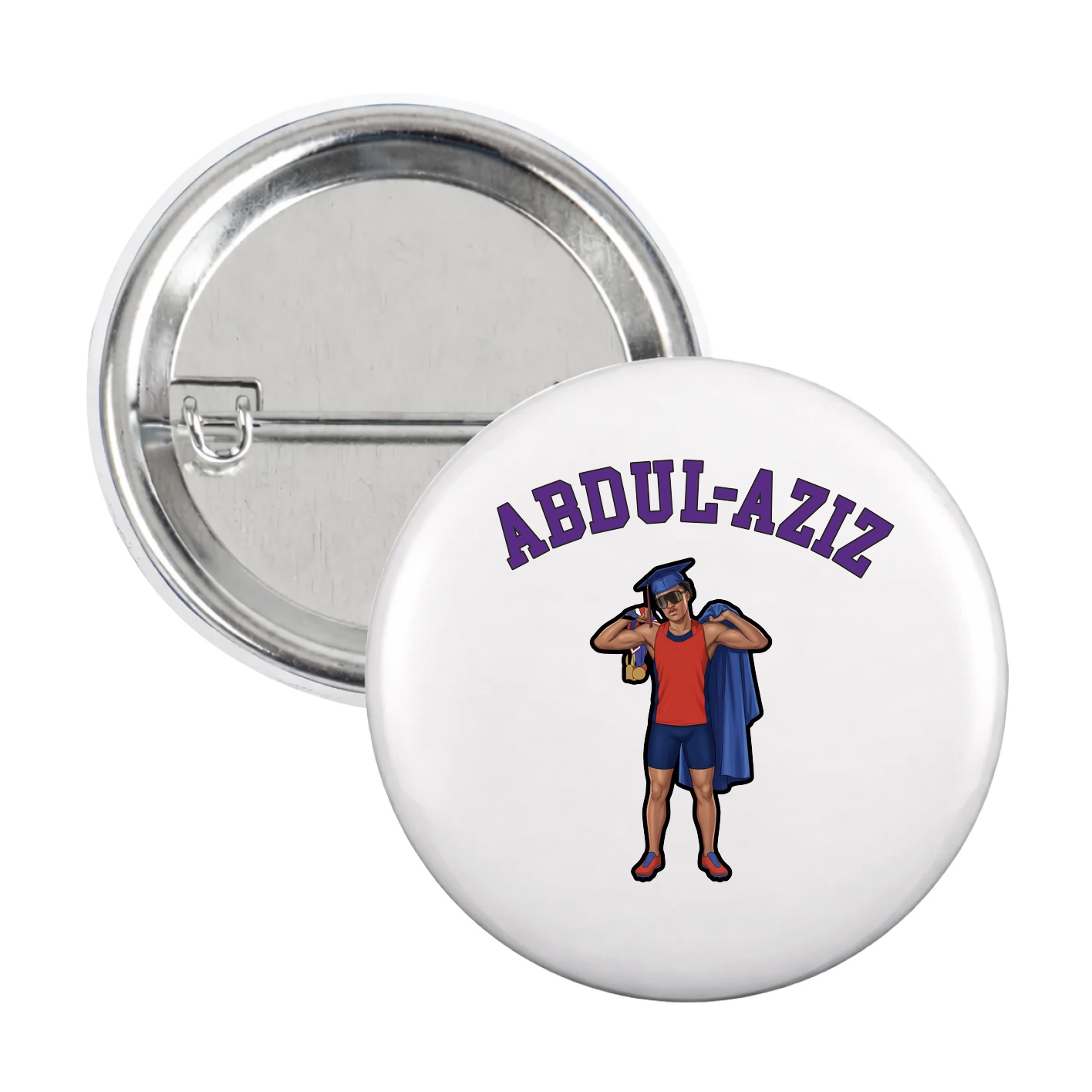 Game Day Button — Shirsey Arch in White