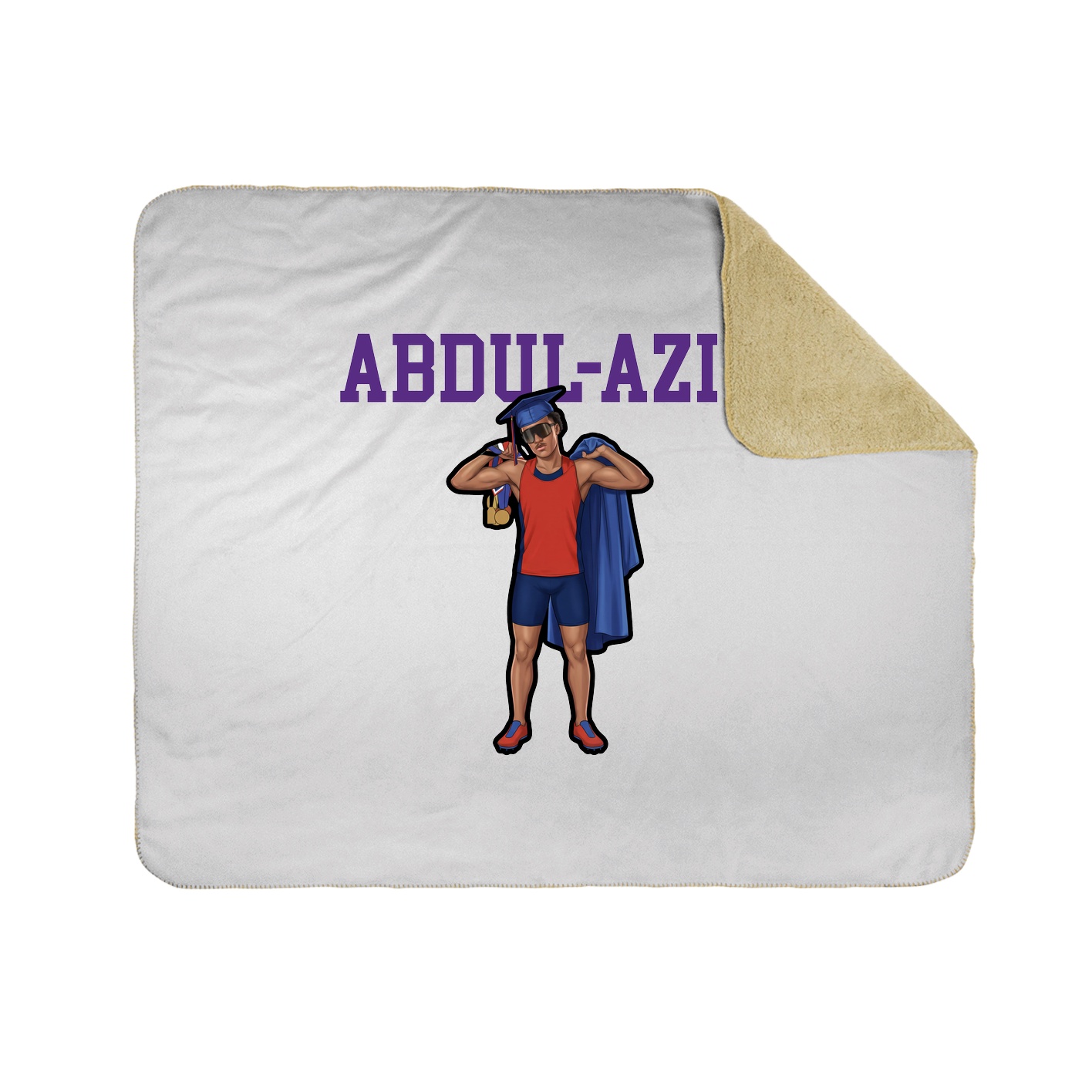 Throw Blanket — Shirsey in White