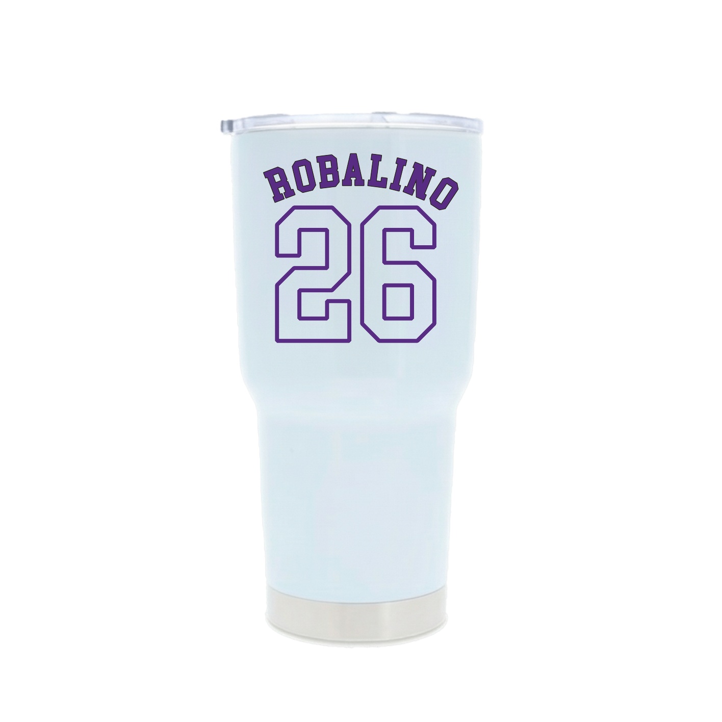 30oz Stainless Steel Tumbler — Shirsey Arch in White