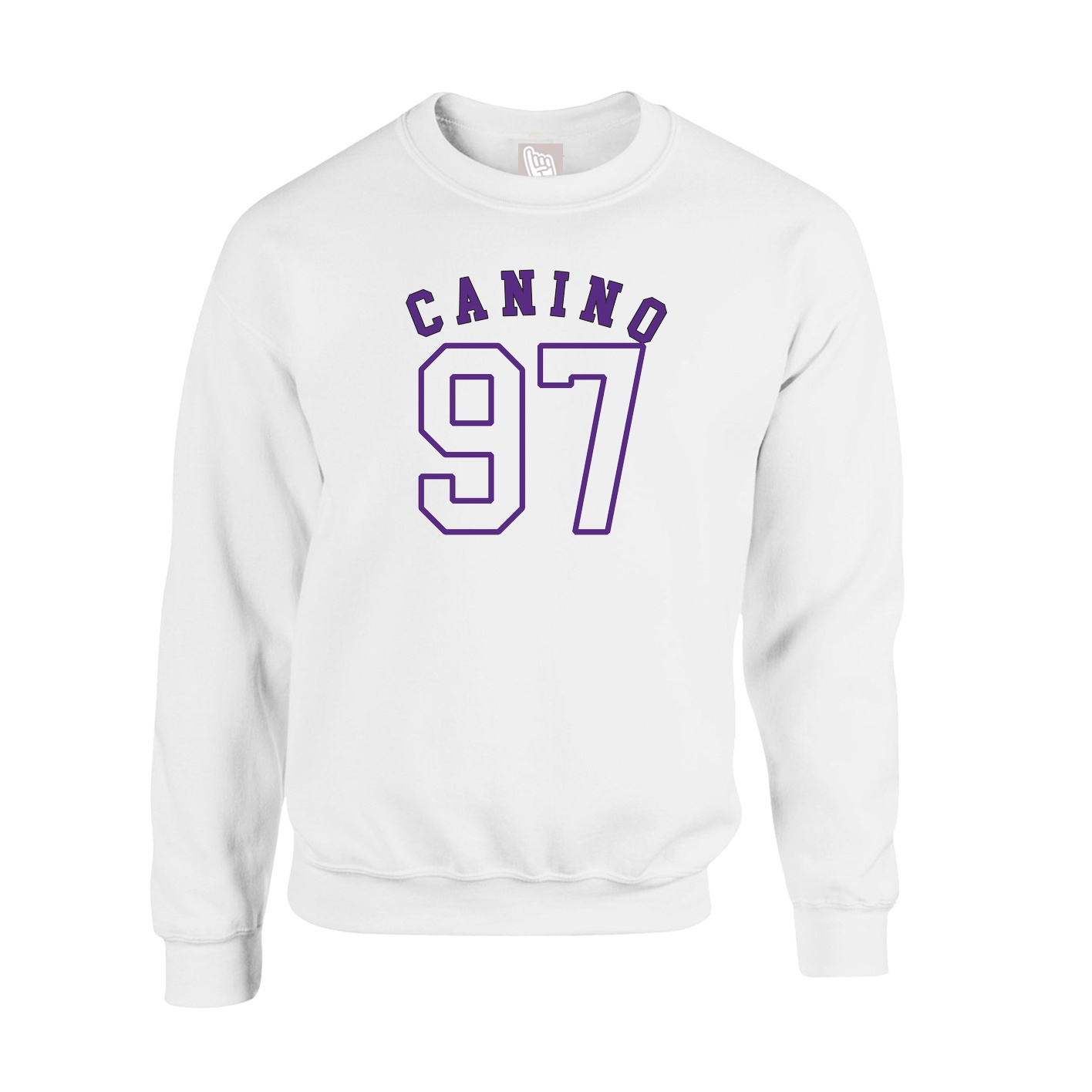 Fleece Crew — Shirsey Arch in White