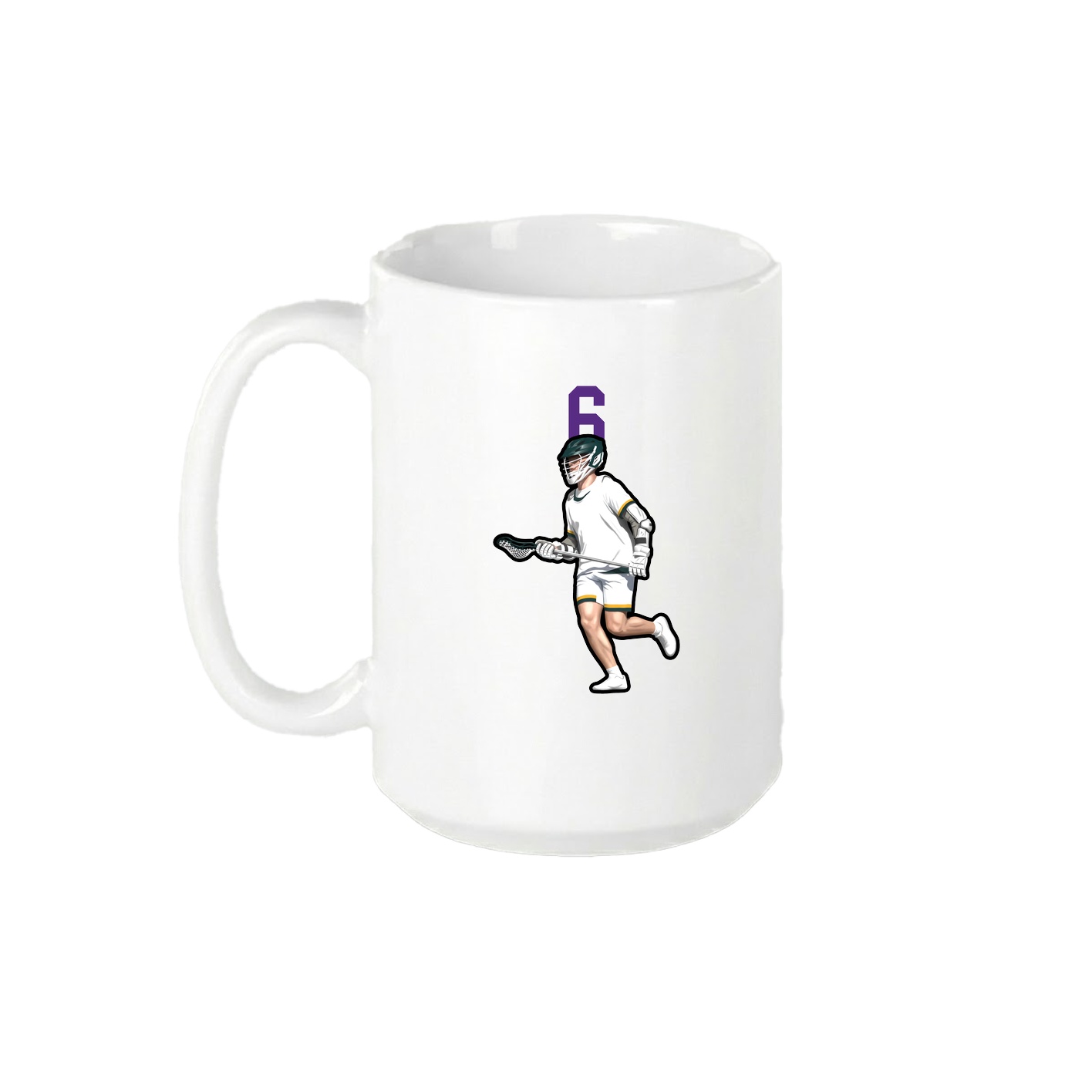 15oz Coffee Mug — Number Top in White
