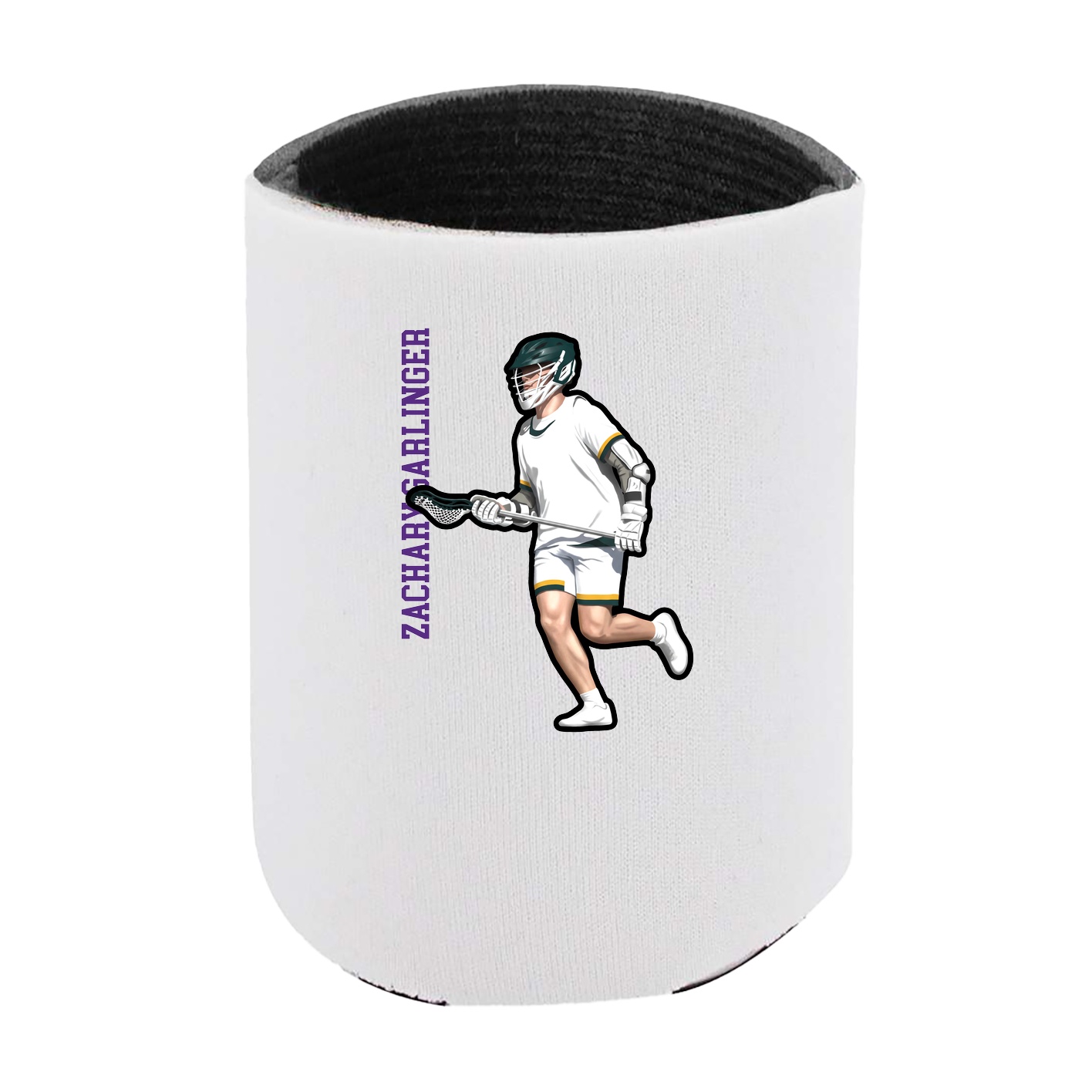 Can Holder — Name Vertical in White