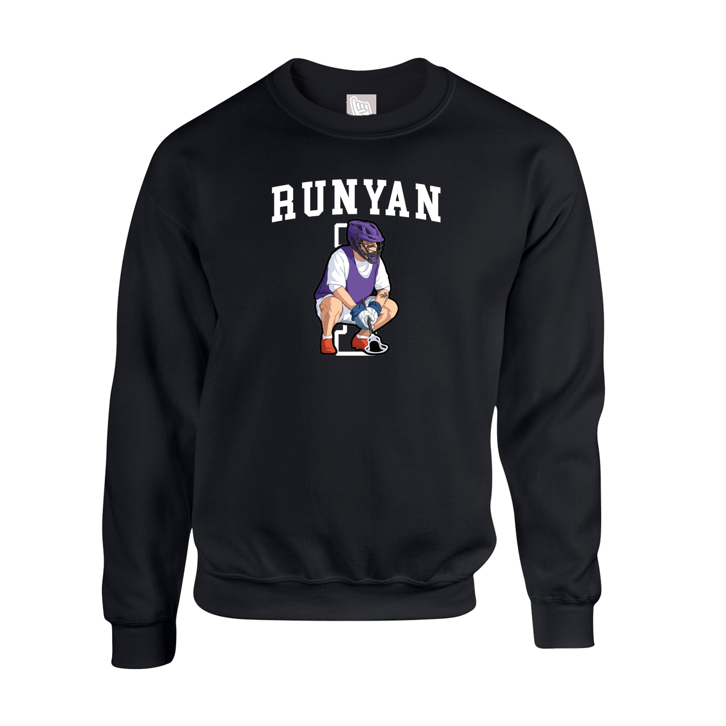Fleece Crew — Shirsey in Black