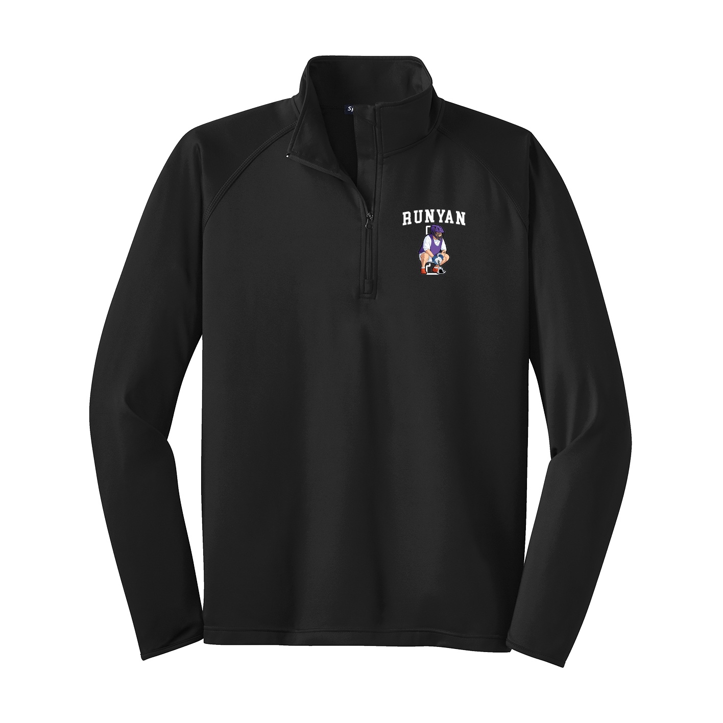 Q-Zip Pullover — Shirsey in Black