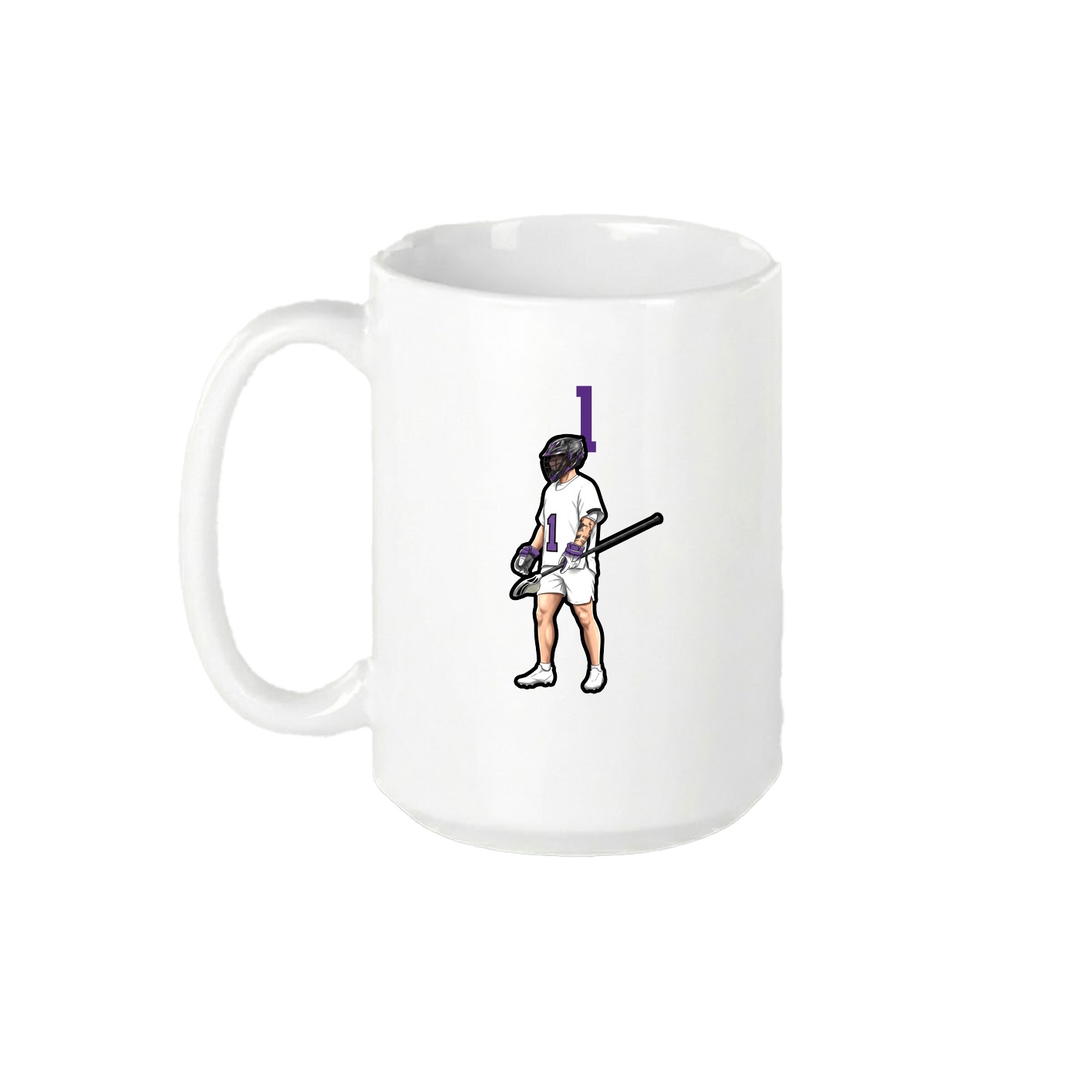 15oz Coffee Mug — Number Top in White