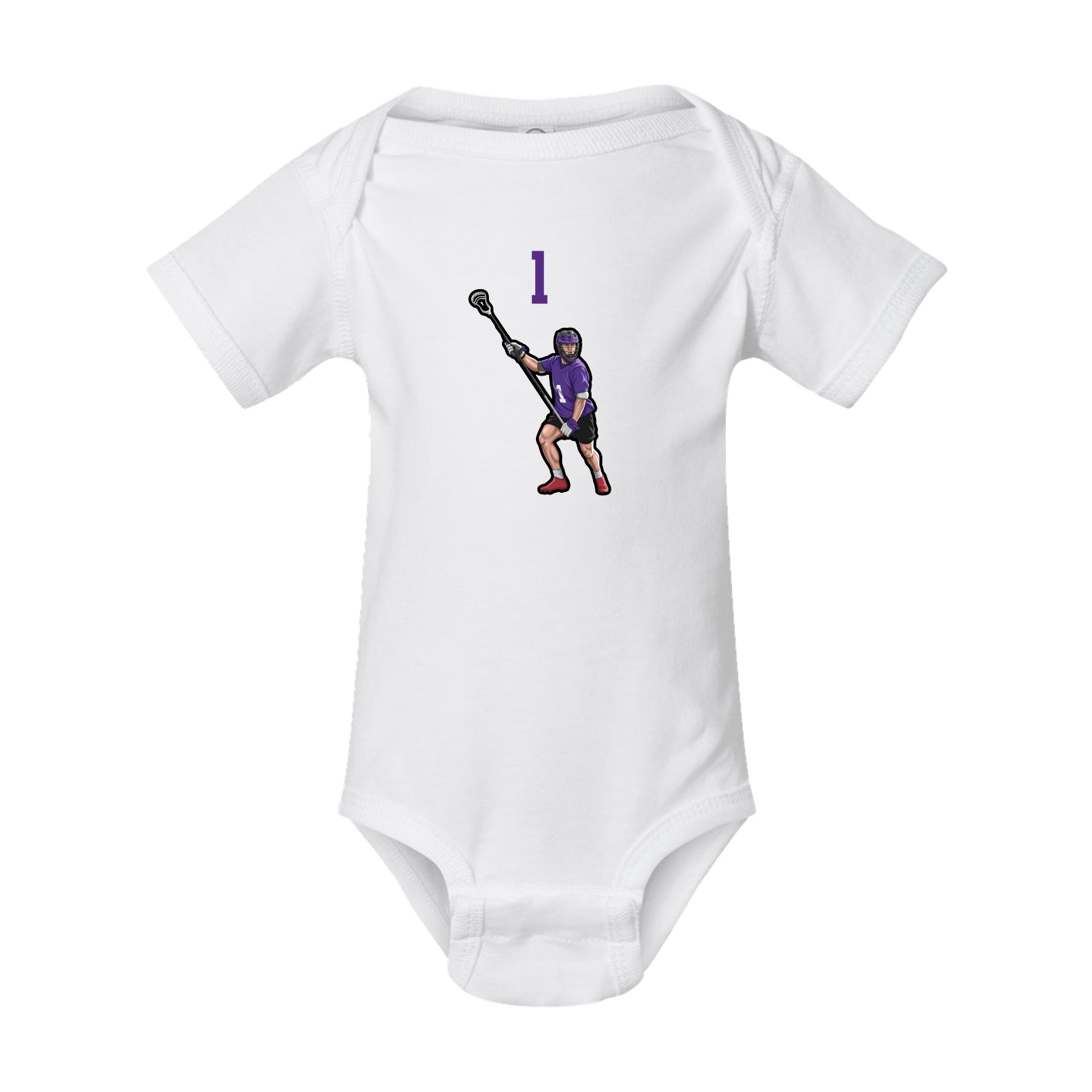 Baby Onesie — Number Top in White