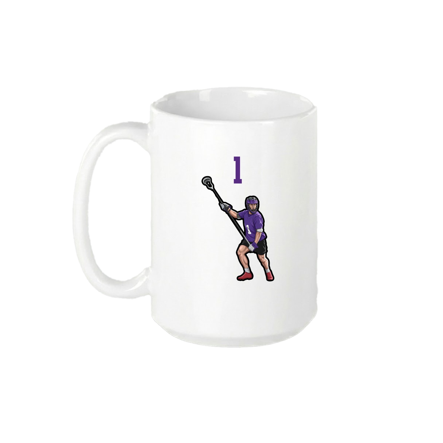 15oz Coffee Mug — Number Top in White