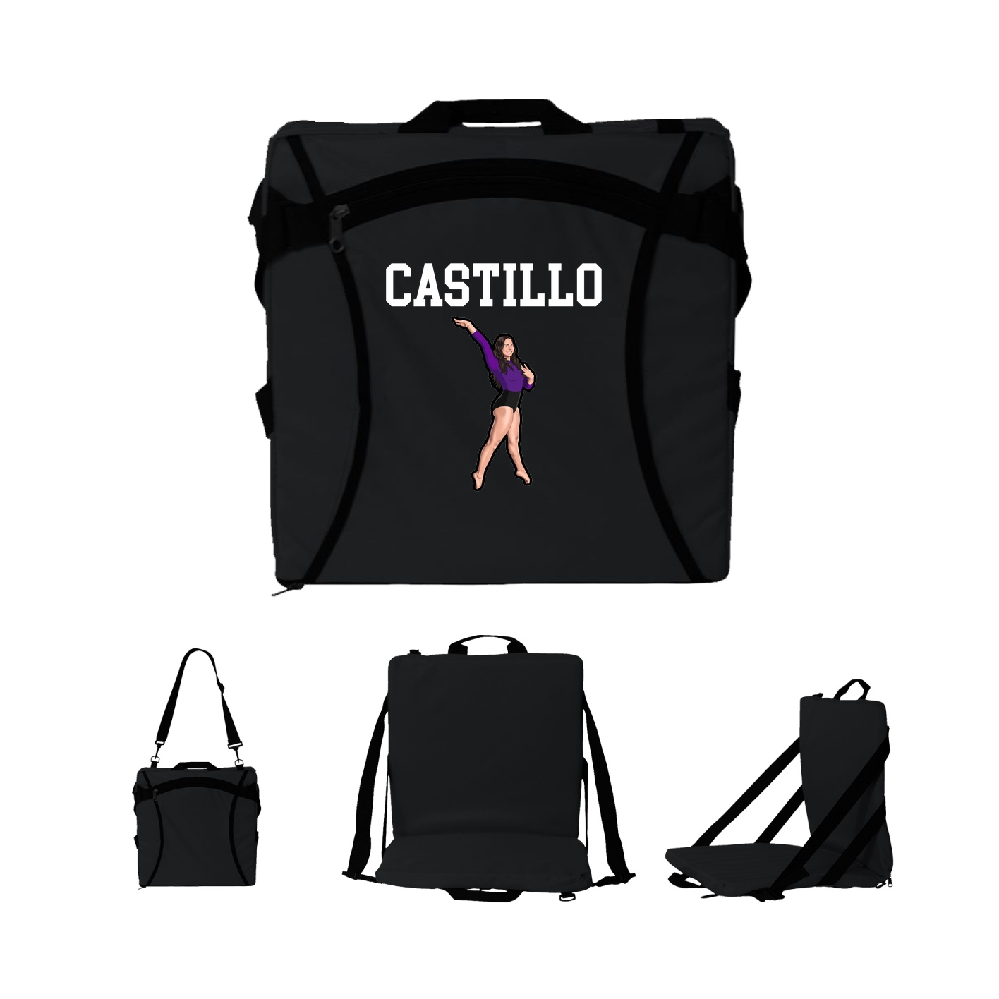 Folding Stadium Seat — Shirsey in Black