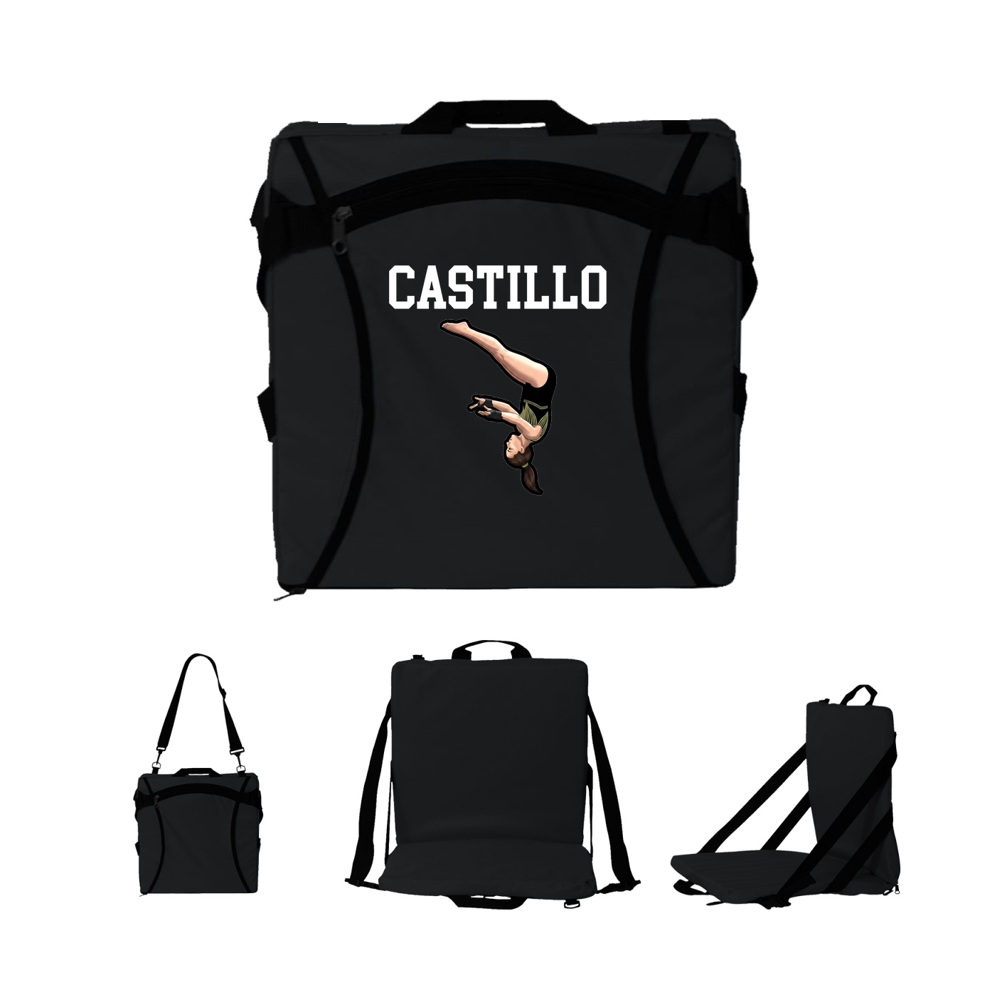 Folding Stadium Seat — Shirsey in Black