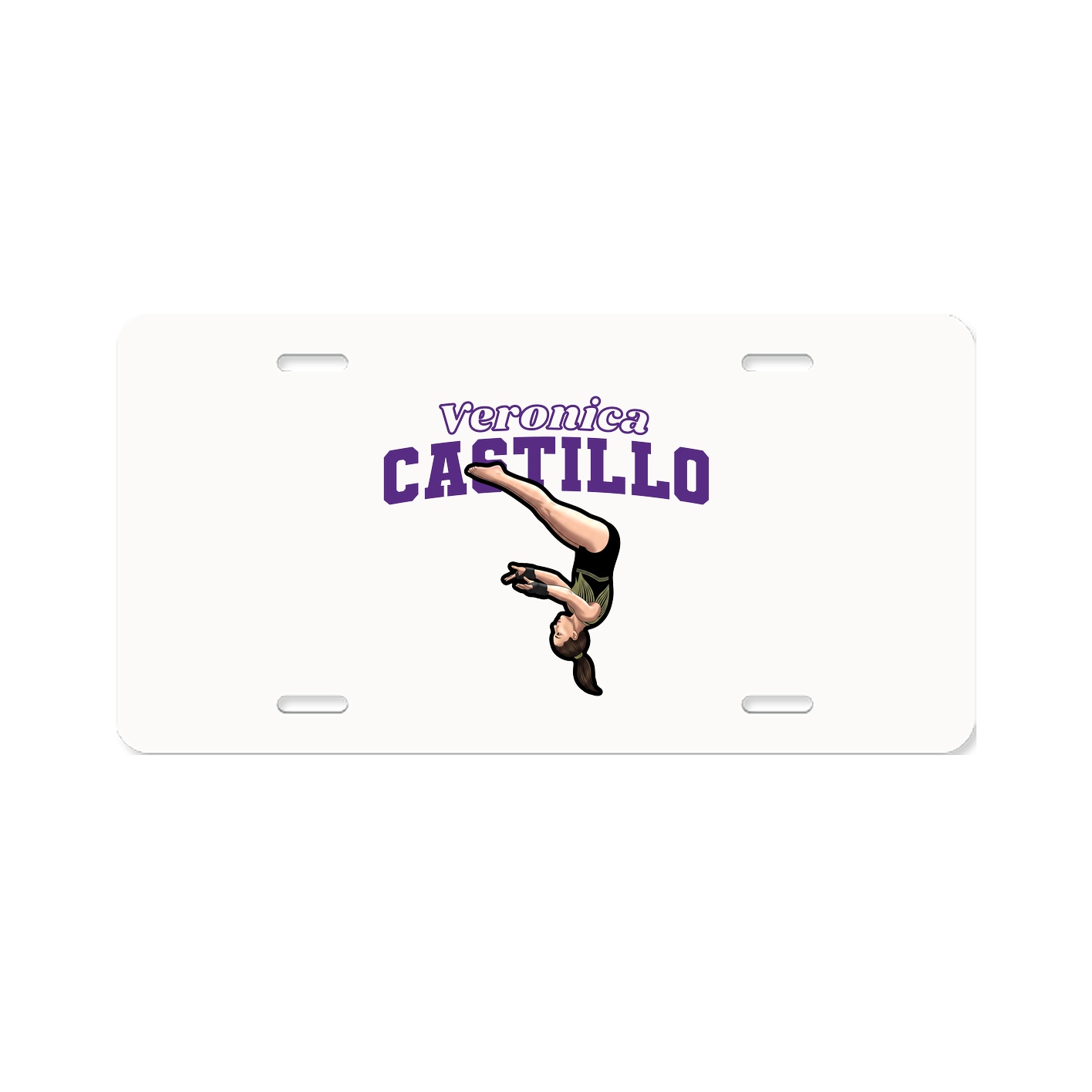 License Plate — Name Arch in Classic