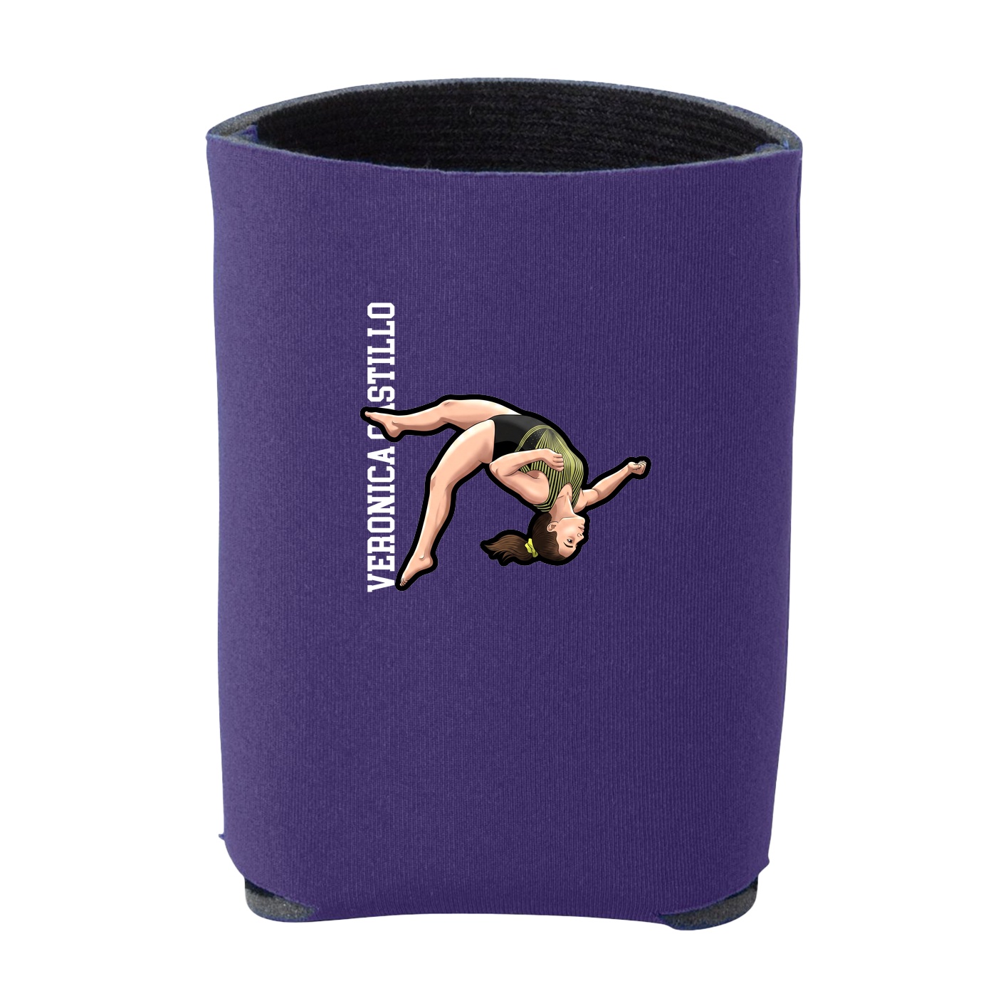 Can Holder — Name Vertical in Purple