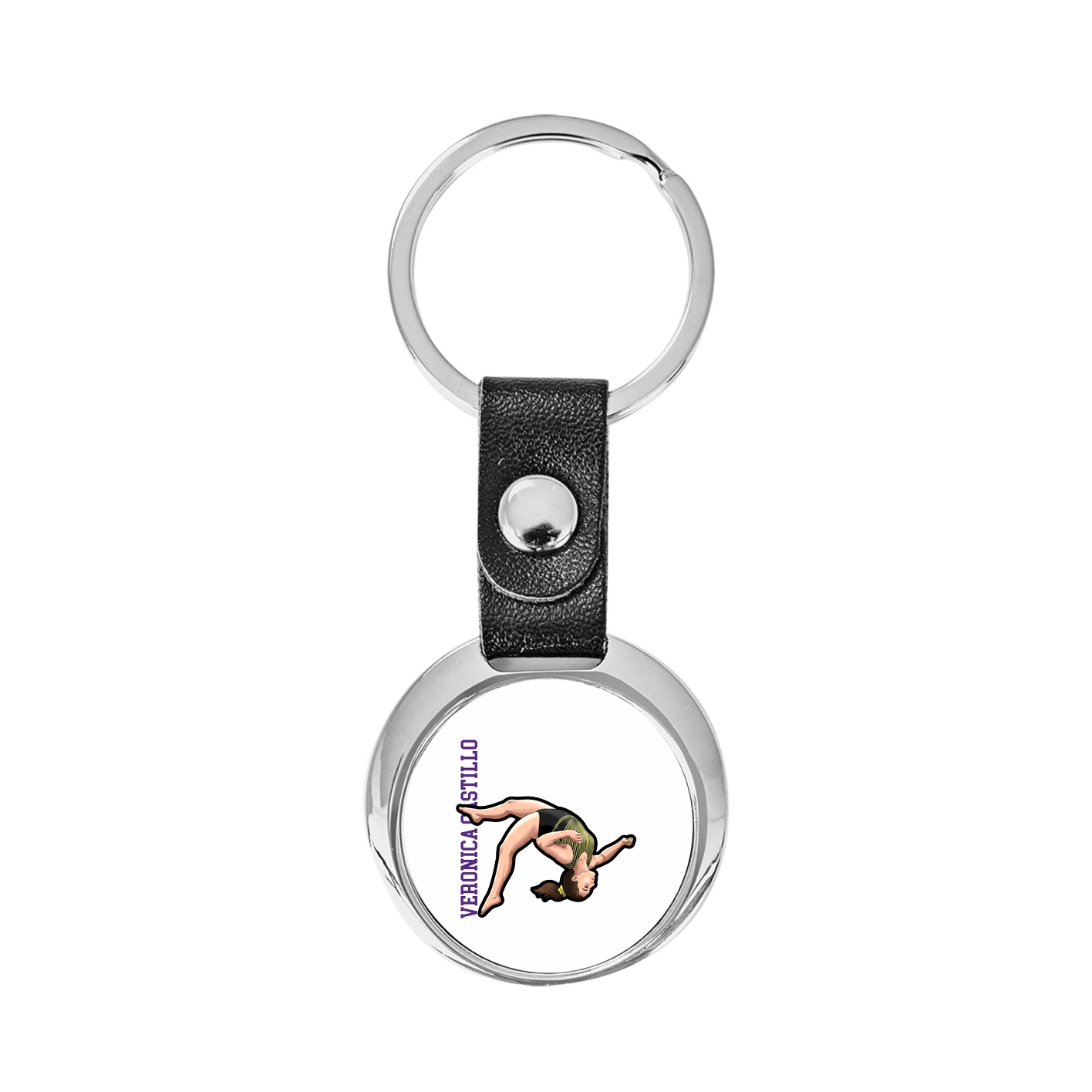 Key Chain — Name Vertical in Classic