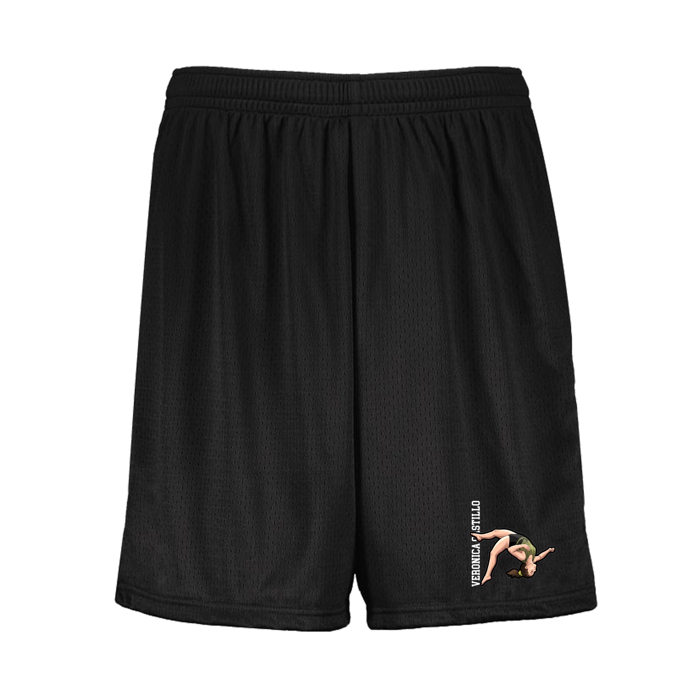 Shorts — Name Vertical in Black