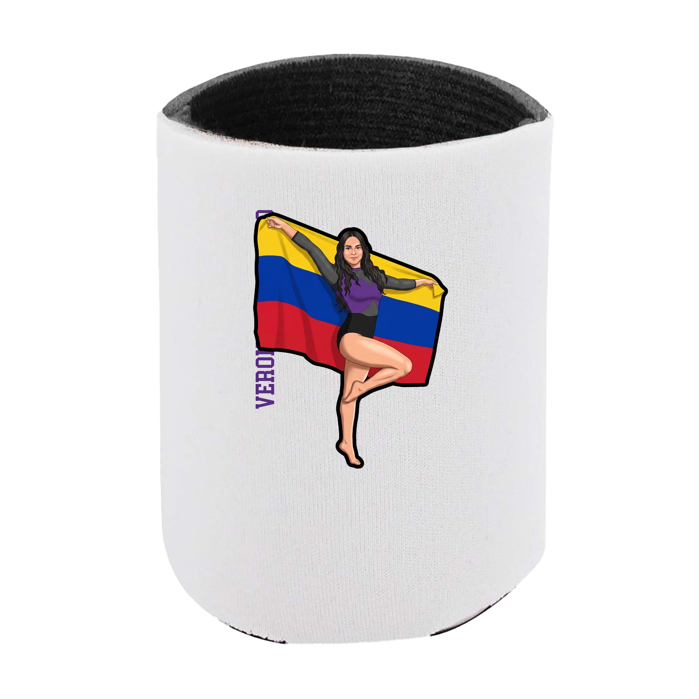 Can Holder — Name Vertical in White