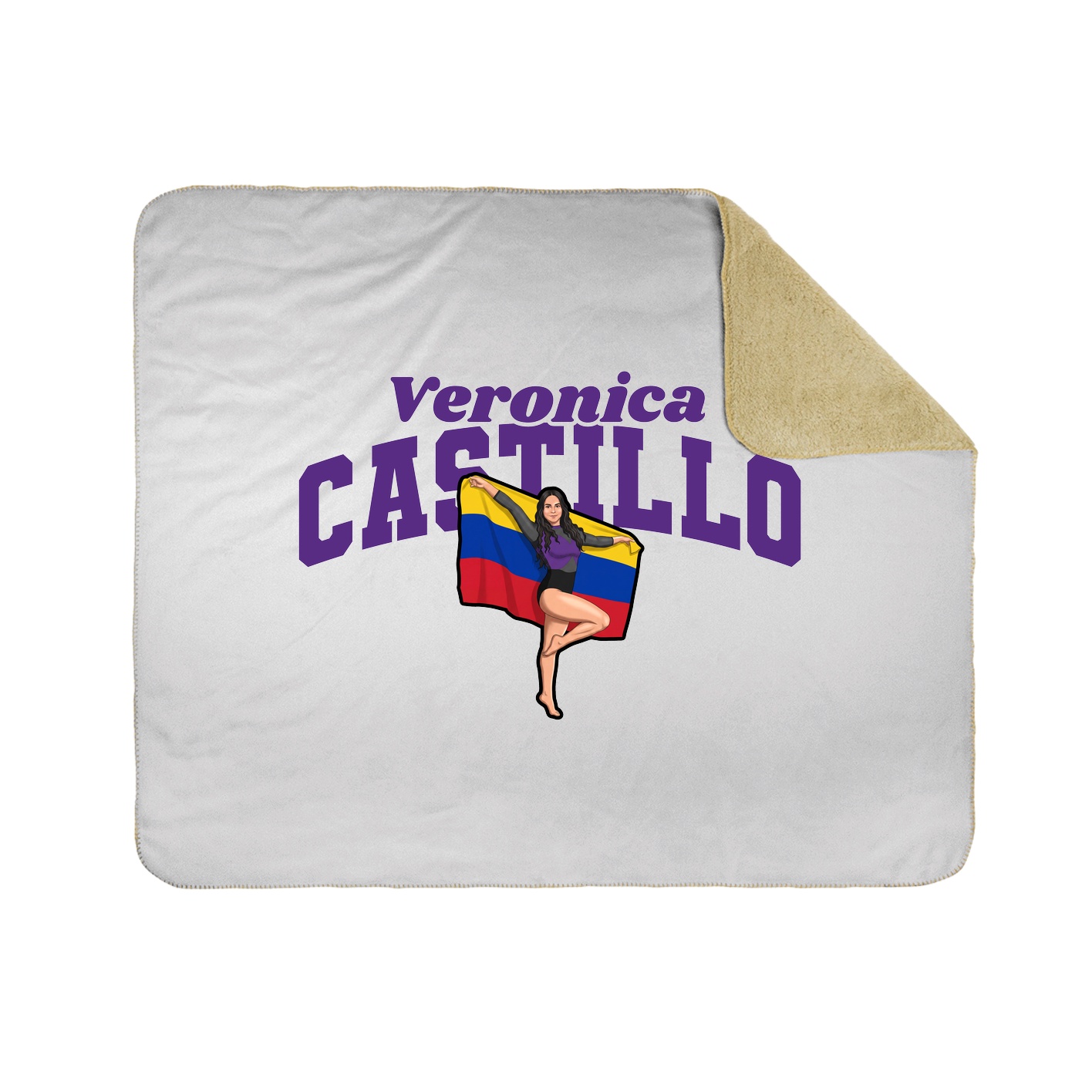 Throw Blanket — Signature Arch in White