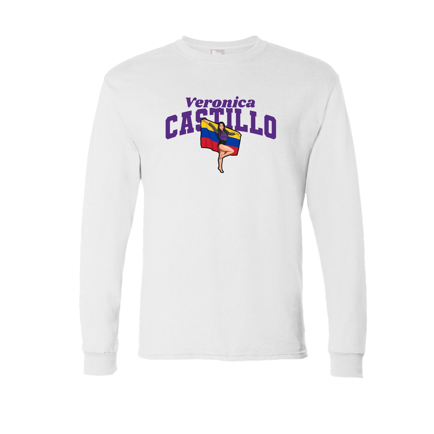 Long Sleeve Tee — Signature Arch in White