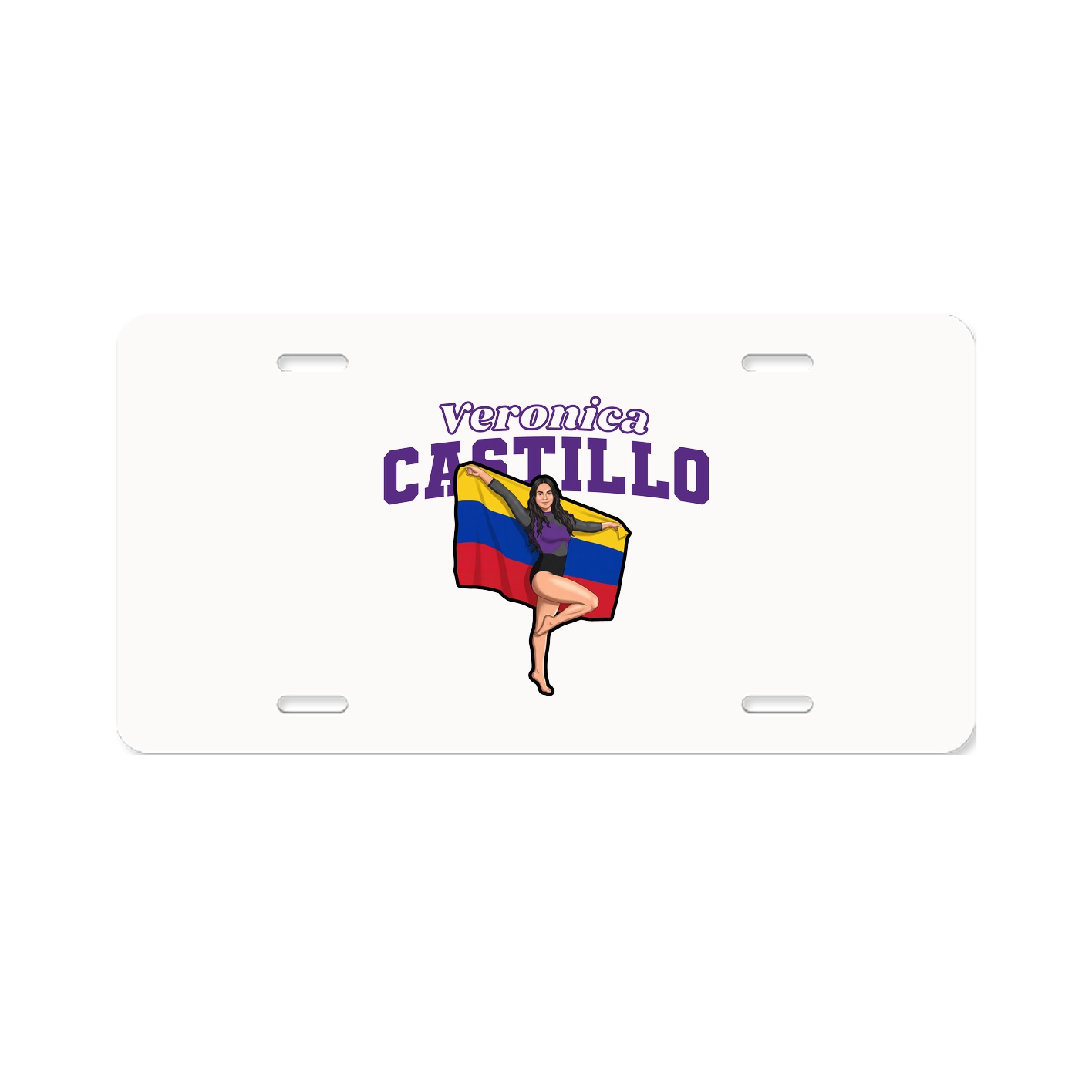 License Plate — Name Arch in Classic