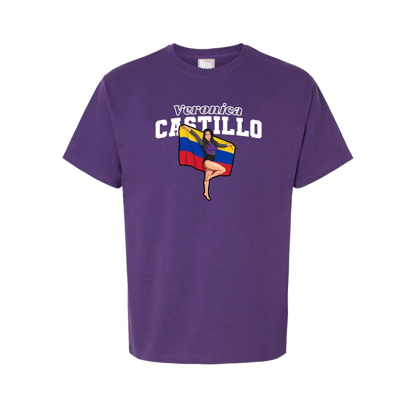 Tee — Name Arch in Purple