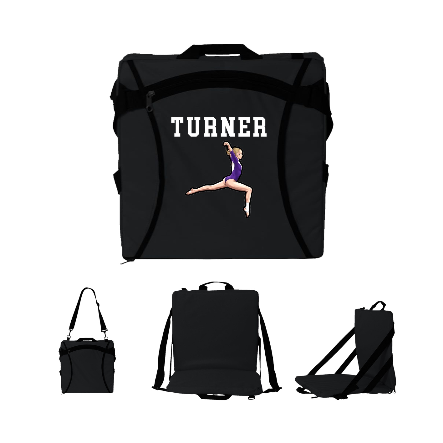 Folding Stadium Seat — Shirsey in Black
