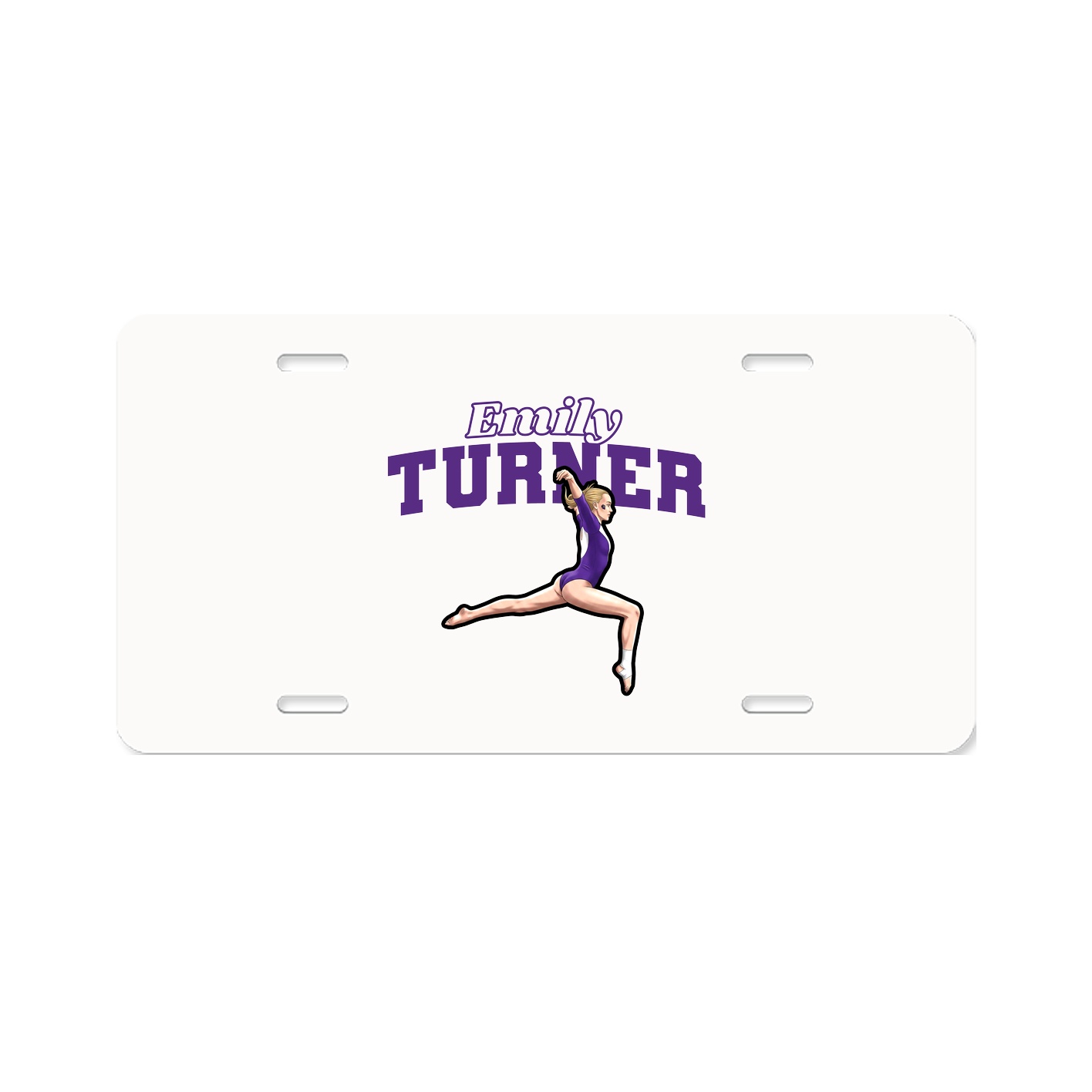 License Plate — Name Arch in Classic