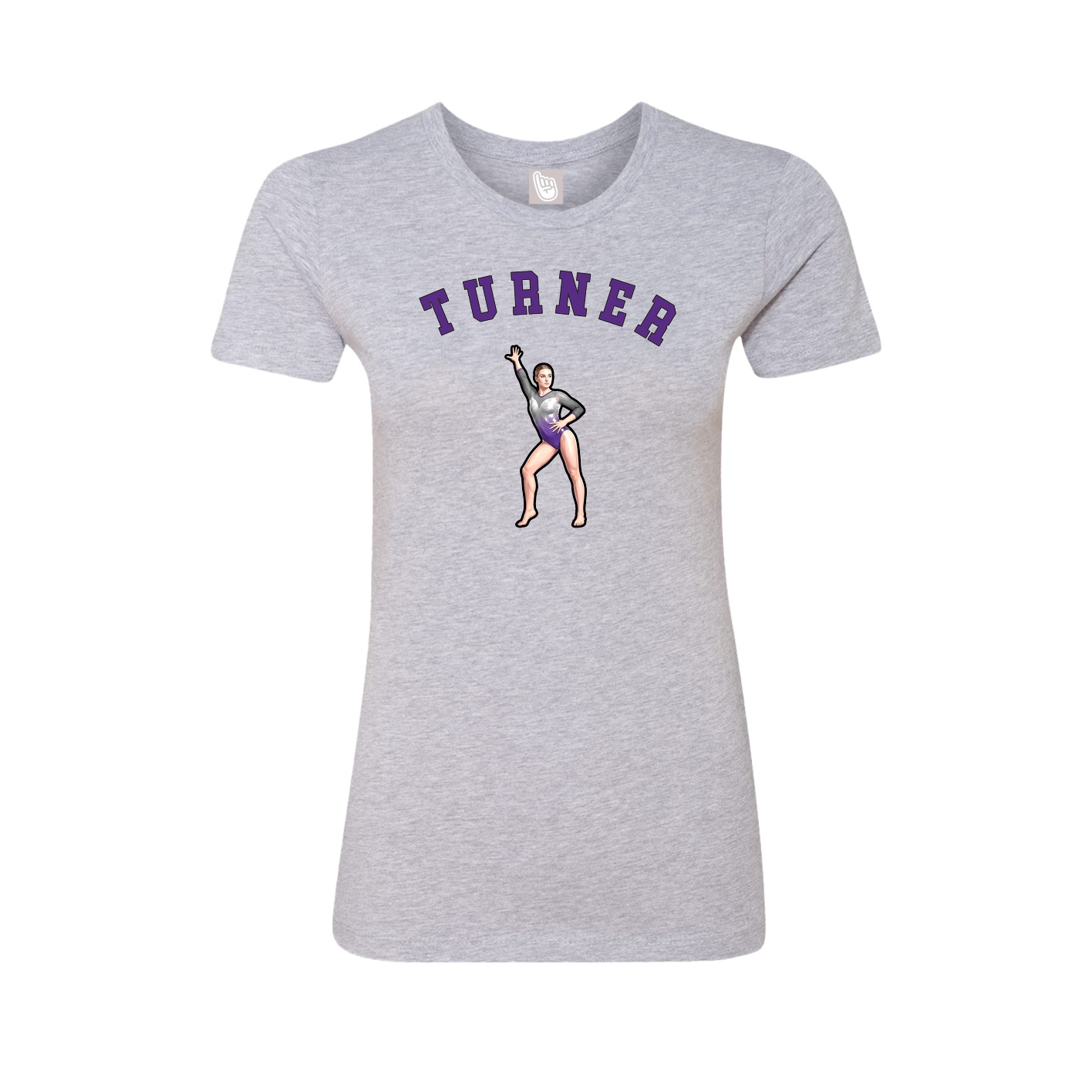 Fitted Women's Tee — Shirsey Arch in Grey