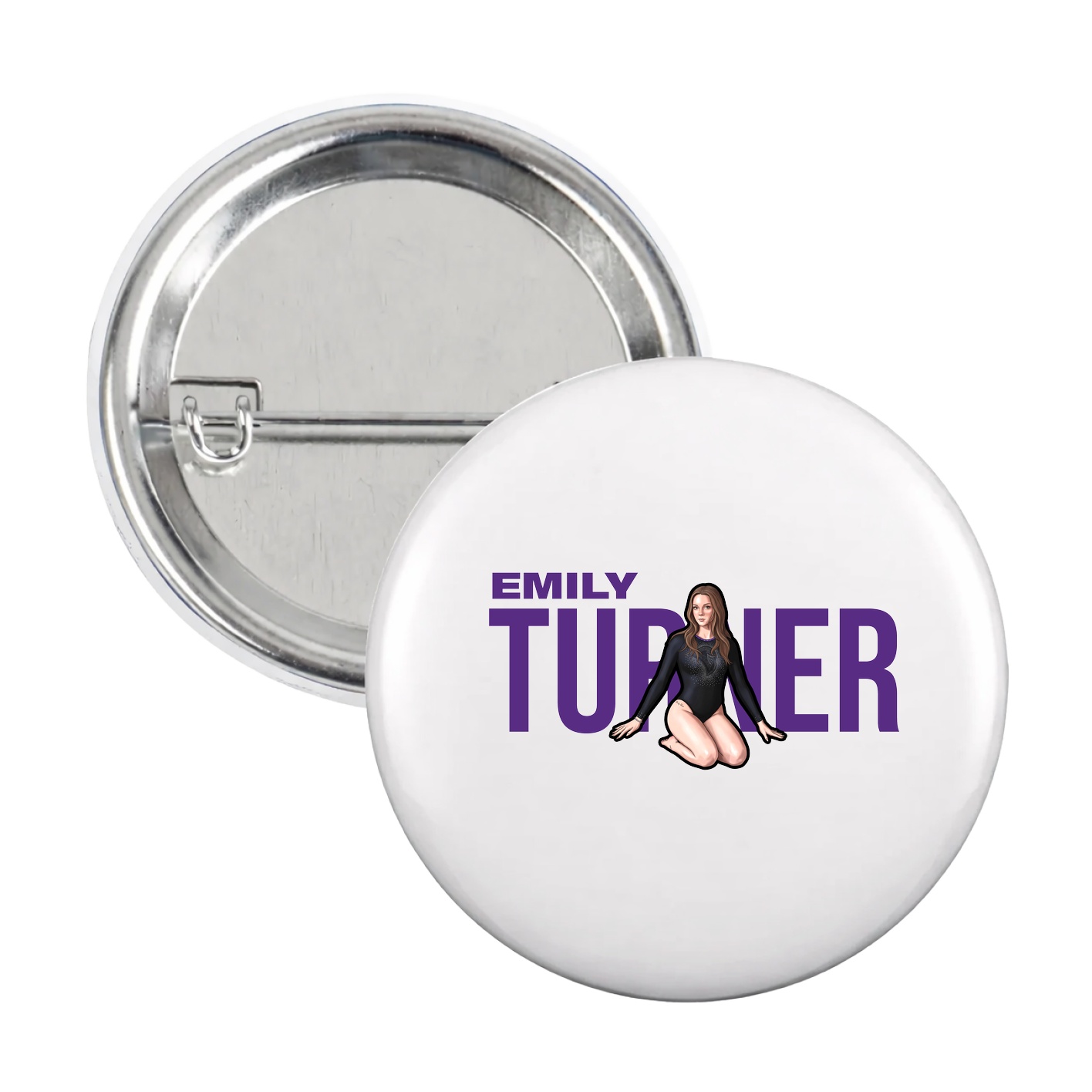 Game Day Button — Player Name in White