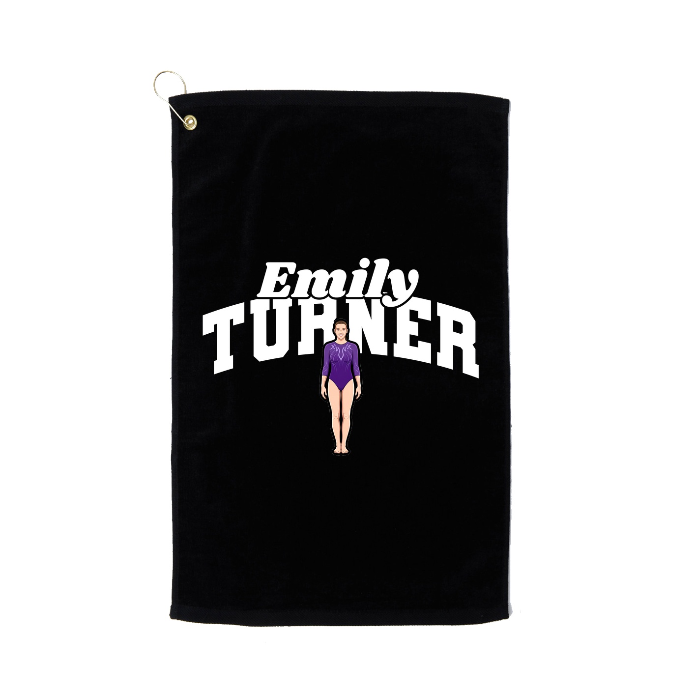Golf Towel — Signature Arch in Black