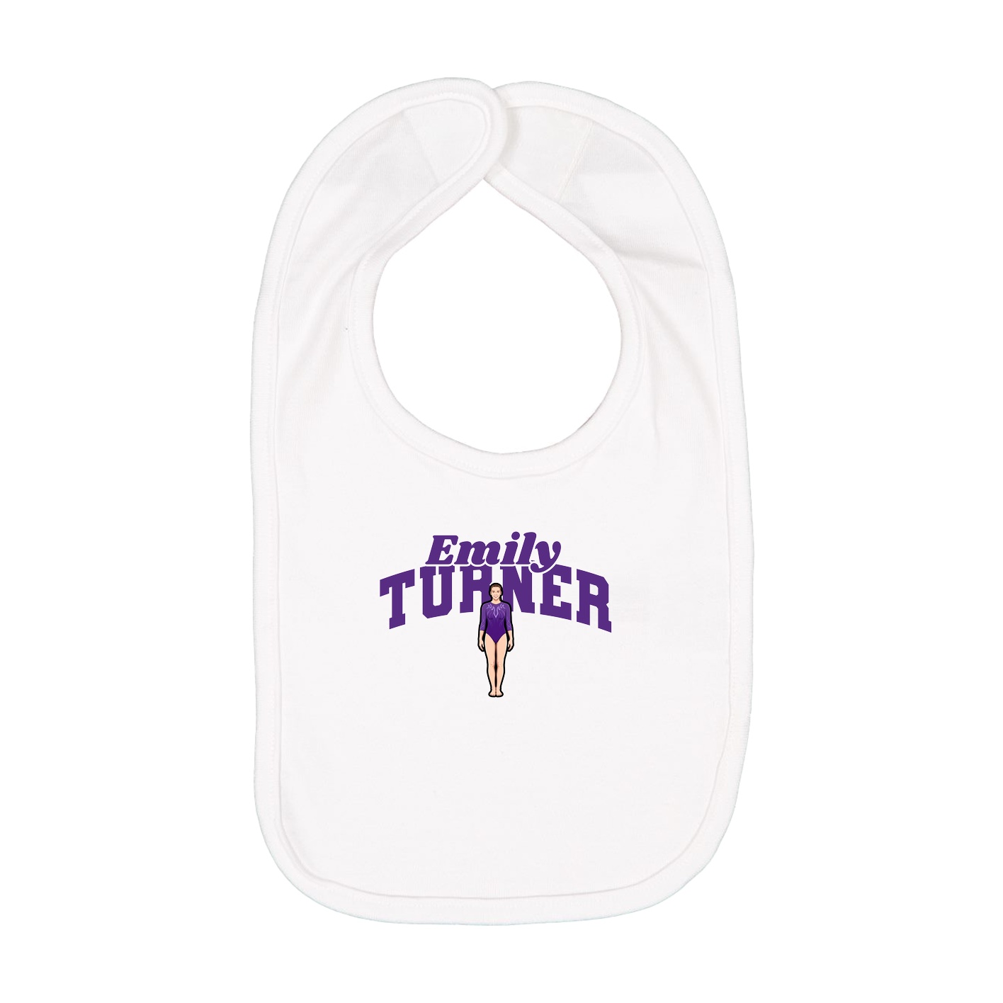 Infant Bib — Signature Arch in White