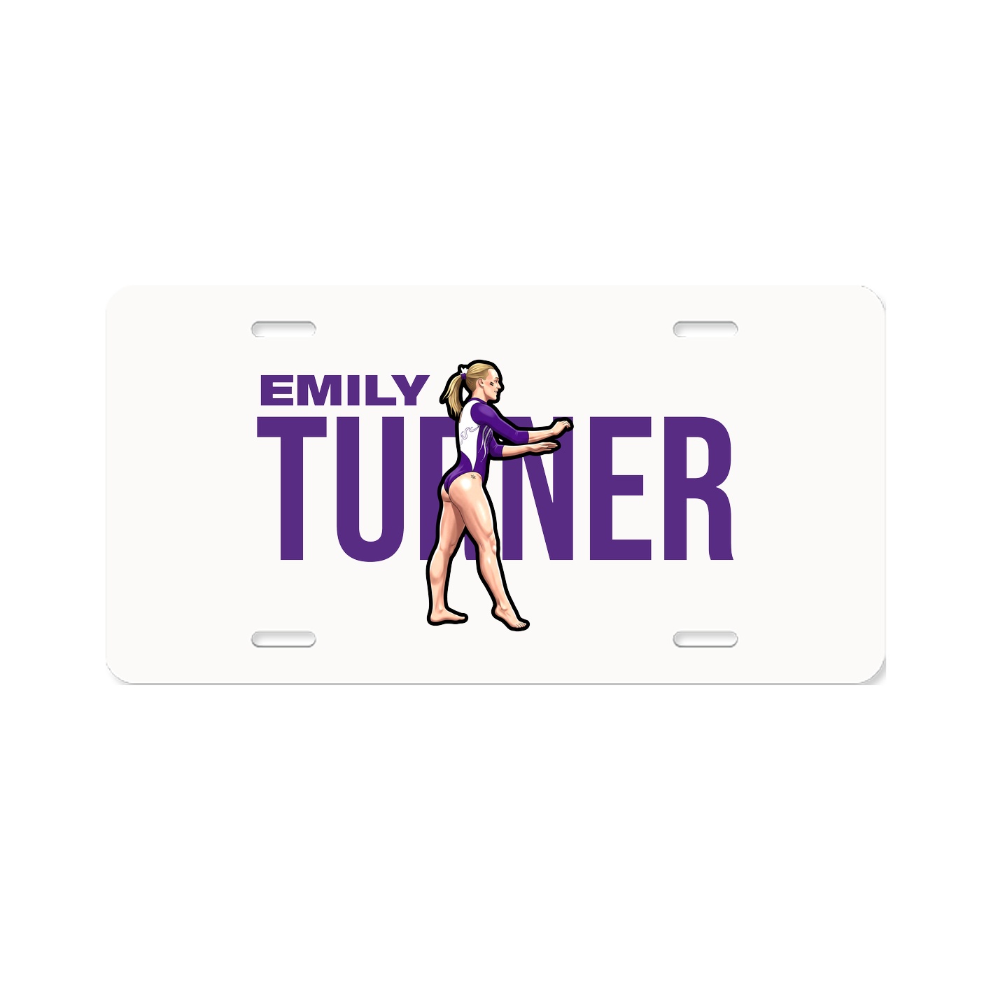 License Plate — Player Name in Classic